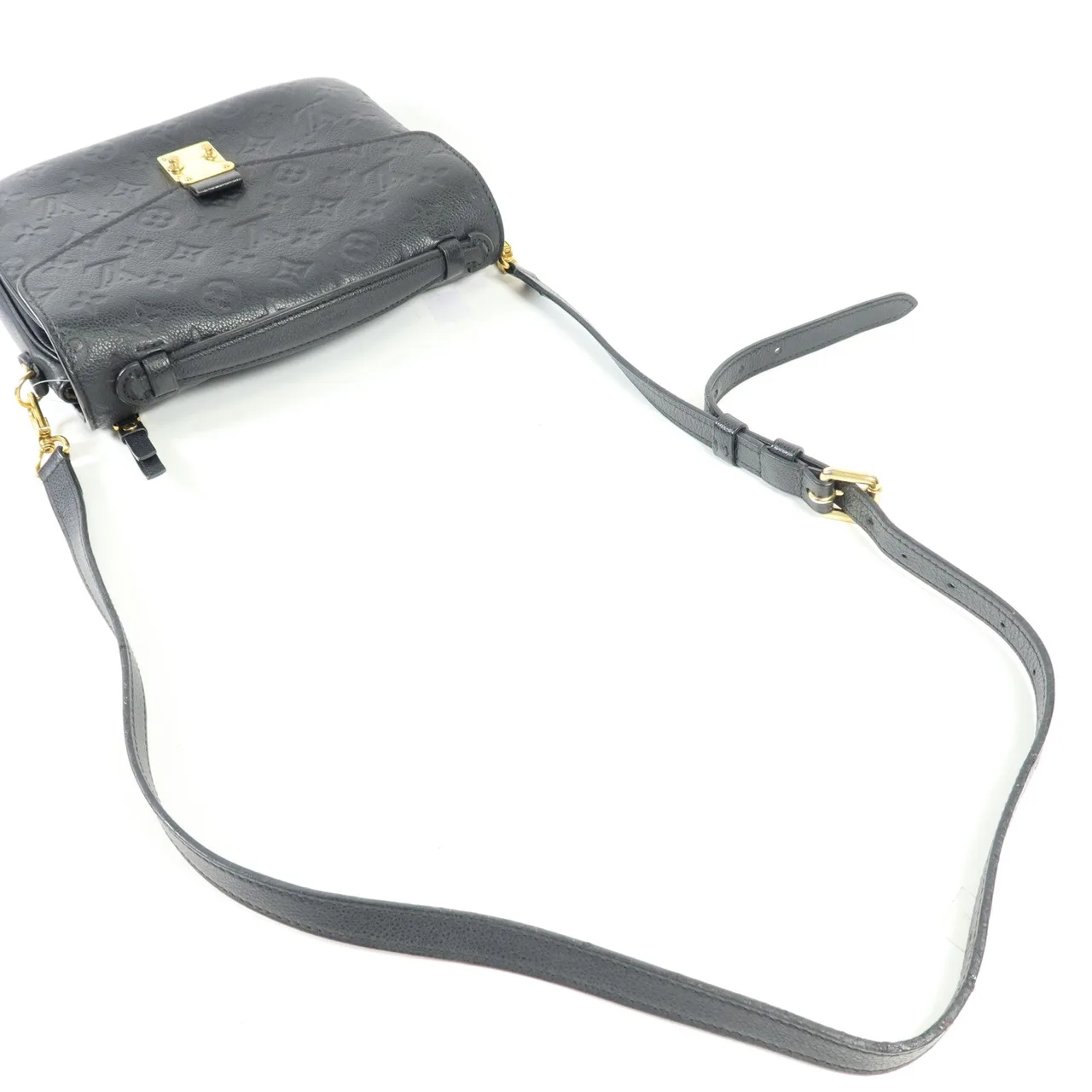 LOUIS VUITTON Pochette Metis M41487 兩用包 牛皮 黑色 牛皮 中古品A - 縮圖 5