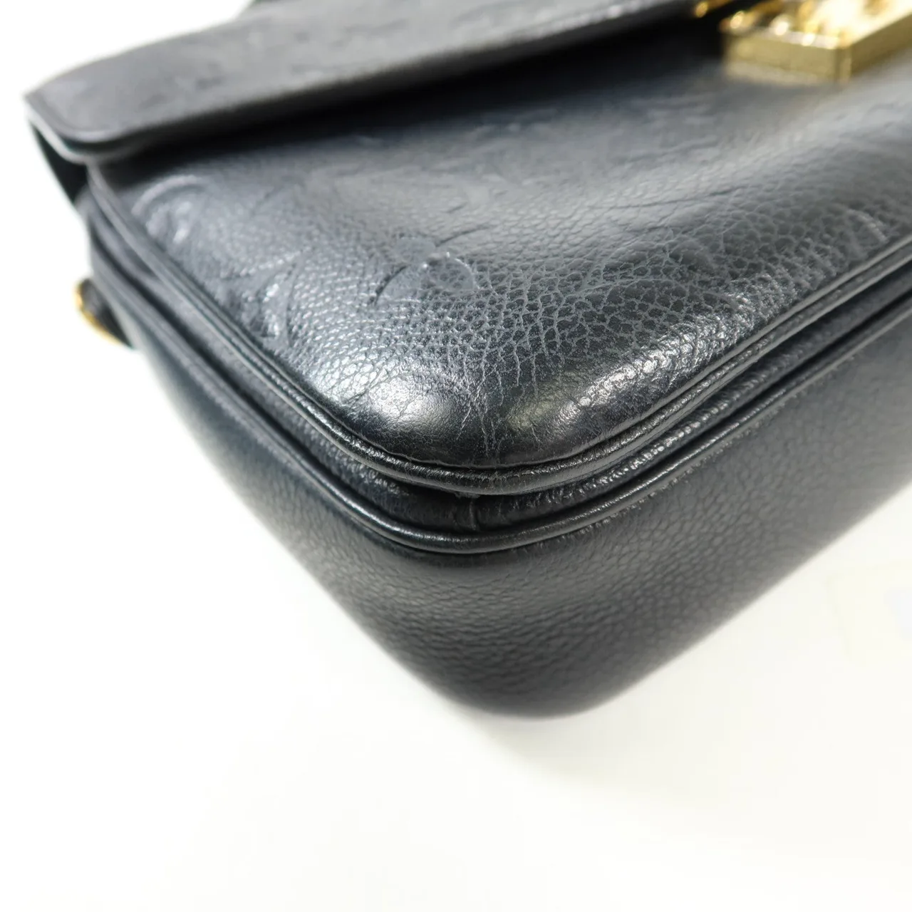 LOUIS VUITTON Pochette Metis M41487 兩用包 牛皮 黑色 牛皮 中古品A - 縮圖 14