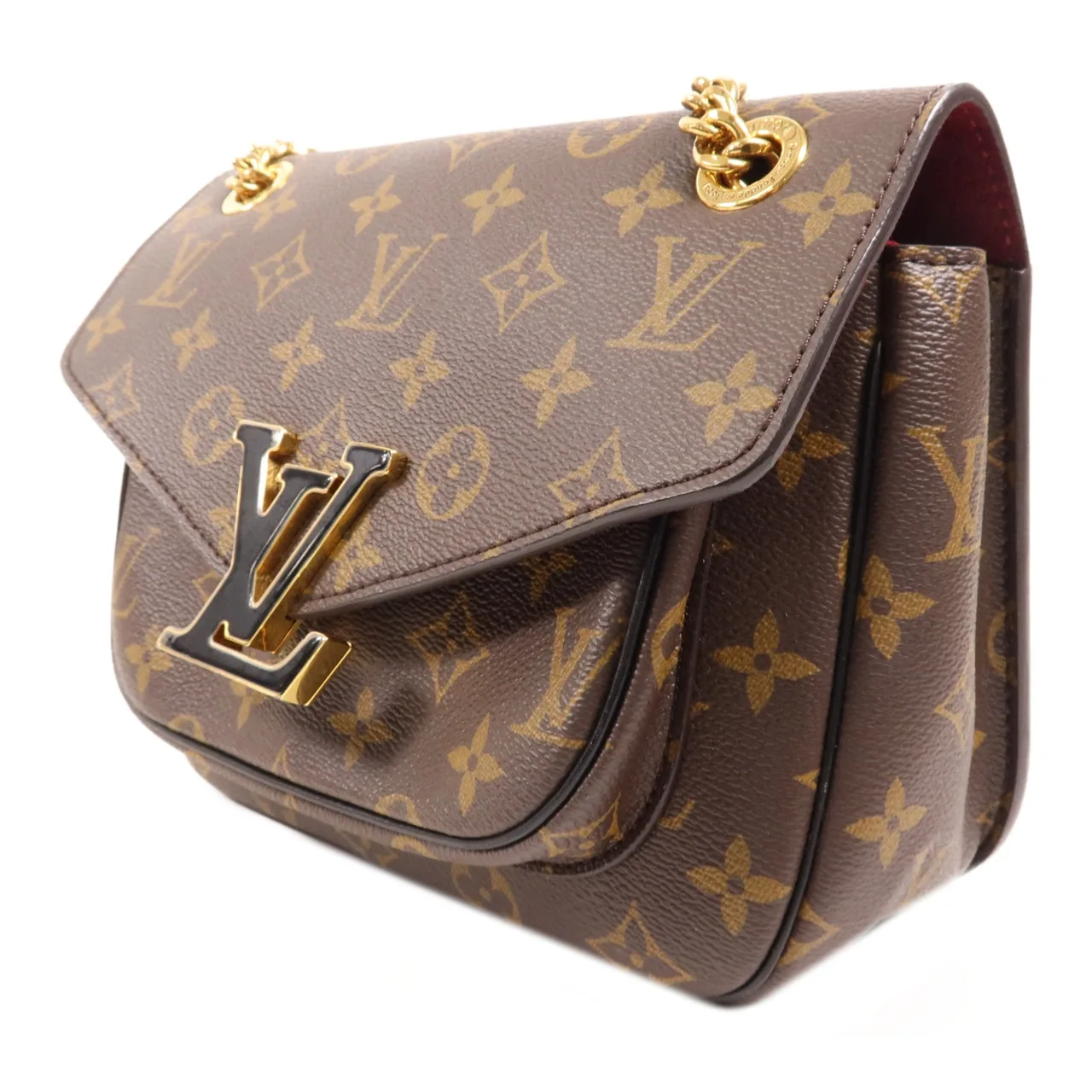 LOUIS VUITTON Passy M45592 肩背包 塗層帆布 棕色 / Marron 塗層帆布 中古品A - 縮圖 3