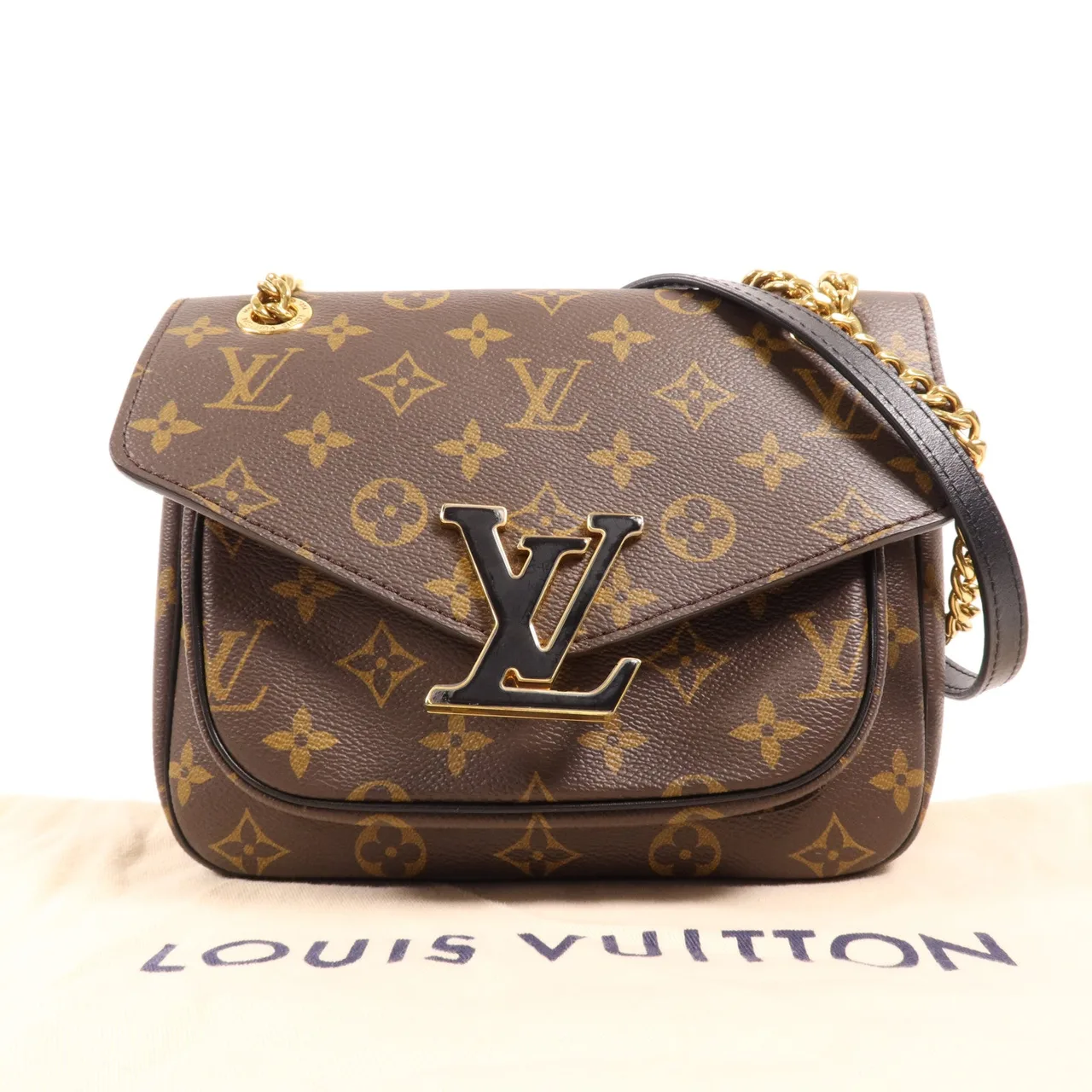 LOUIS VUITTON Passy M45592 肩背包 塗層帆布 棕色 / Marron 塗層帆布 中古品A - 縮圖 8