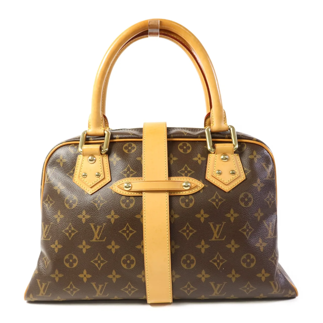 LOUIS VUITTON Manhattan M40025 手提包 塗層帆布 棕色 / Brown 塗層帆布 中古品B - 縮圖 2