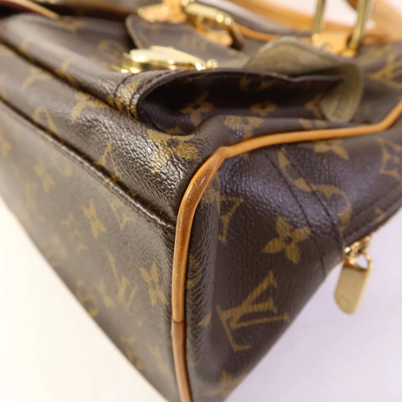LOUIS VUITTON Manhattan M40025 手提包 塗層帆布 棕色 / Brown 塗層帆布 中古品B - 縮圖 13