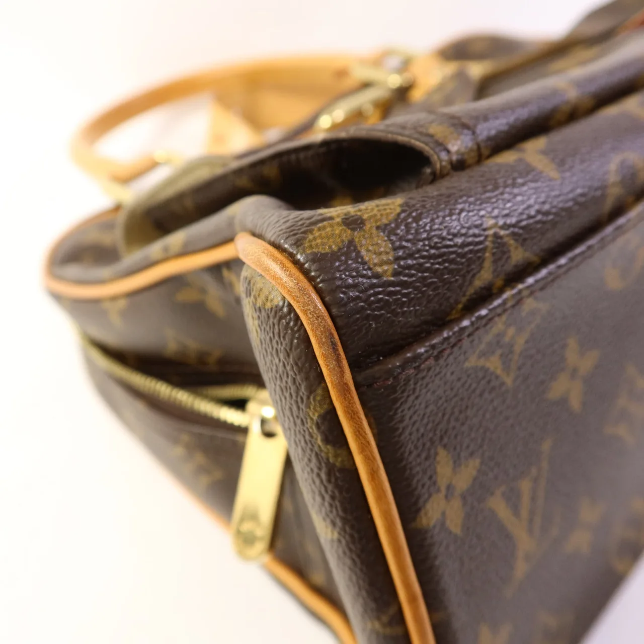 LOUIS VUITTON Manhattan M40025 手提包 塗層帆布 棕色 / Brown 塗層帆布 中古品B - 縮圖 14