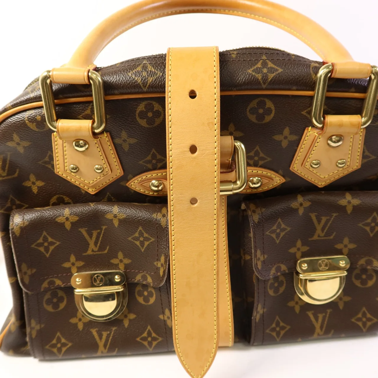 LOUIS VUITTON Manhattan M40025 手提包 塗層帆布 棕色 / Brown 塗層帆布 中古品B - 縮圖 21