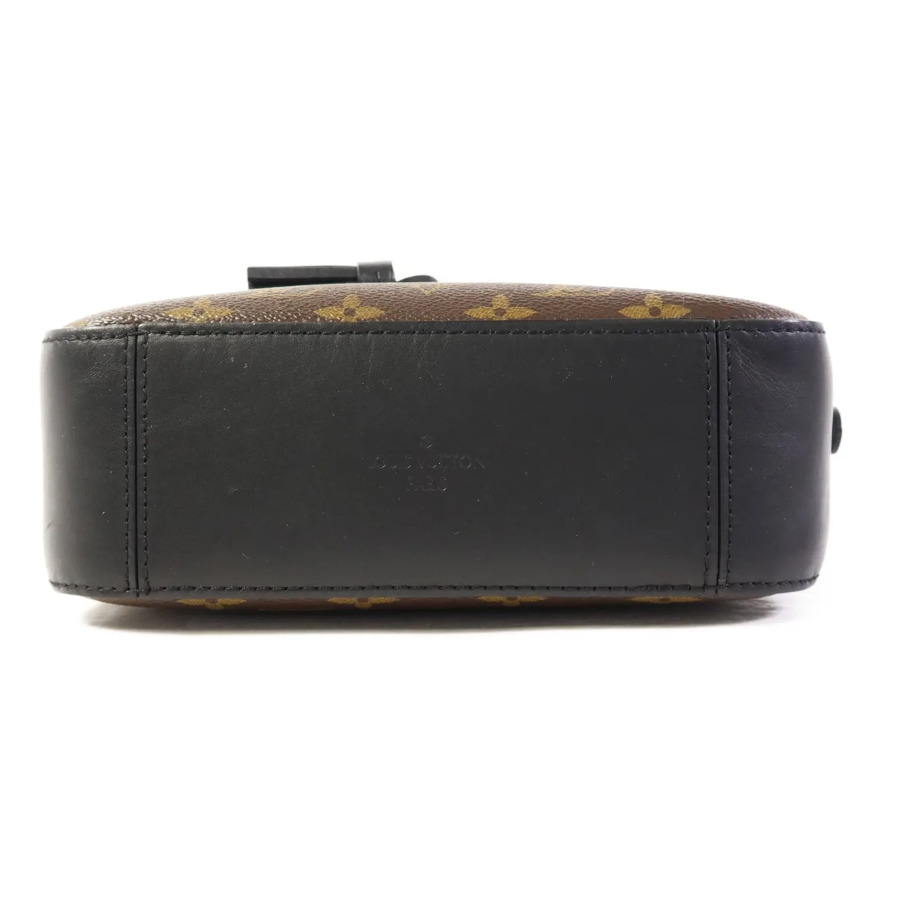 LOUIS VUITTON Saintonge M43555 兩用包 塗層帆布 棕色 / 黑色 / Brown/Black 塗層帆布 中古品A - 縮圖 4