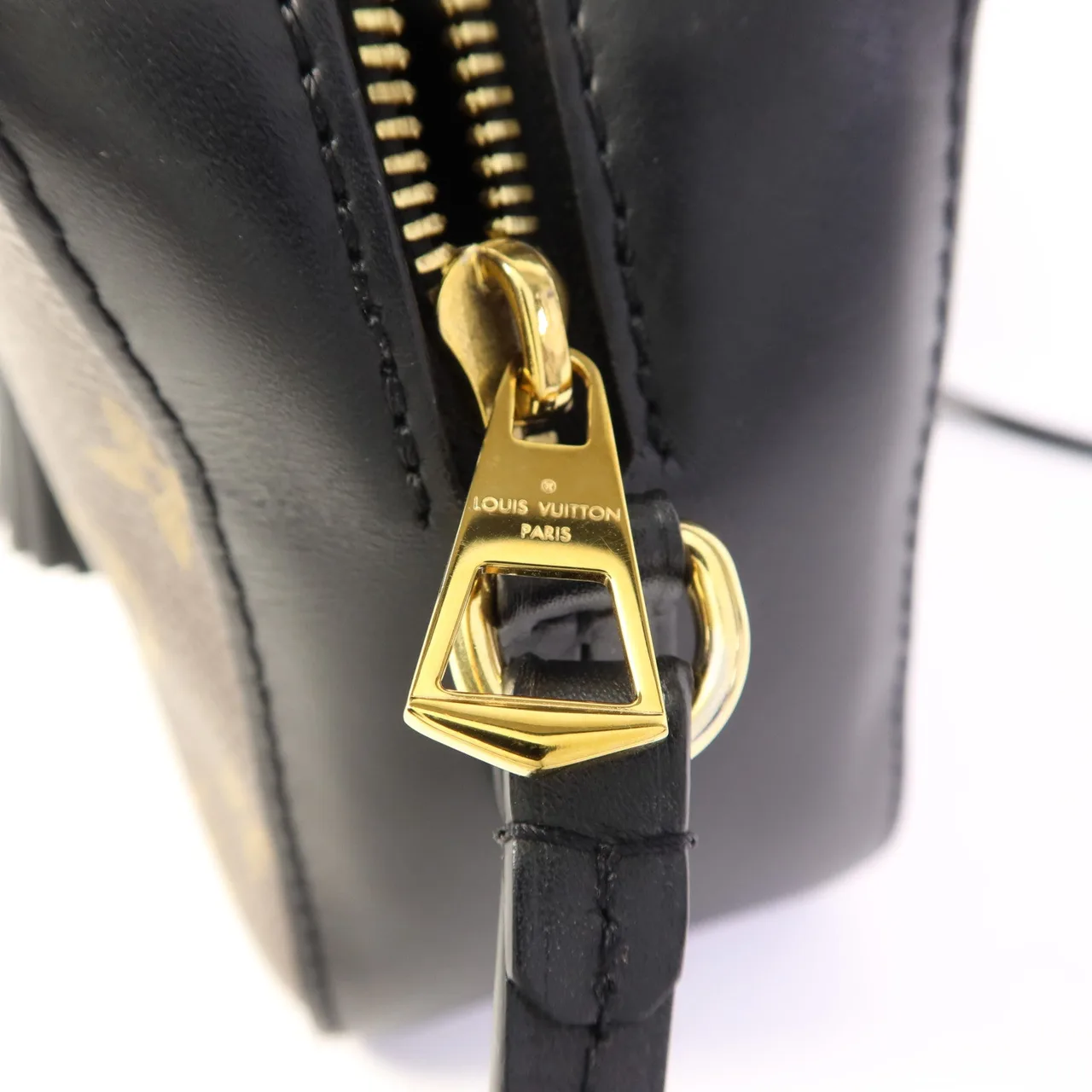 LOUIS VUITTON Saintonge M43555 兩用包 塗層帆布 棕色 / 黑色 / Brown/Black 塗層帆布 中古品A - 縮圖 10