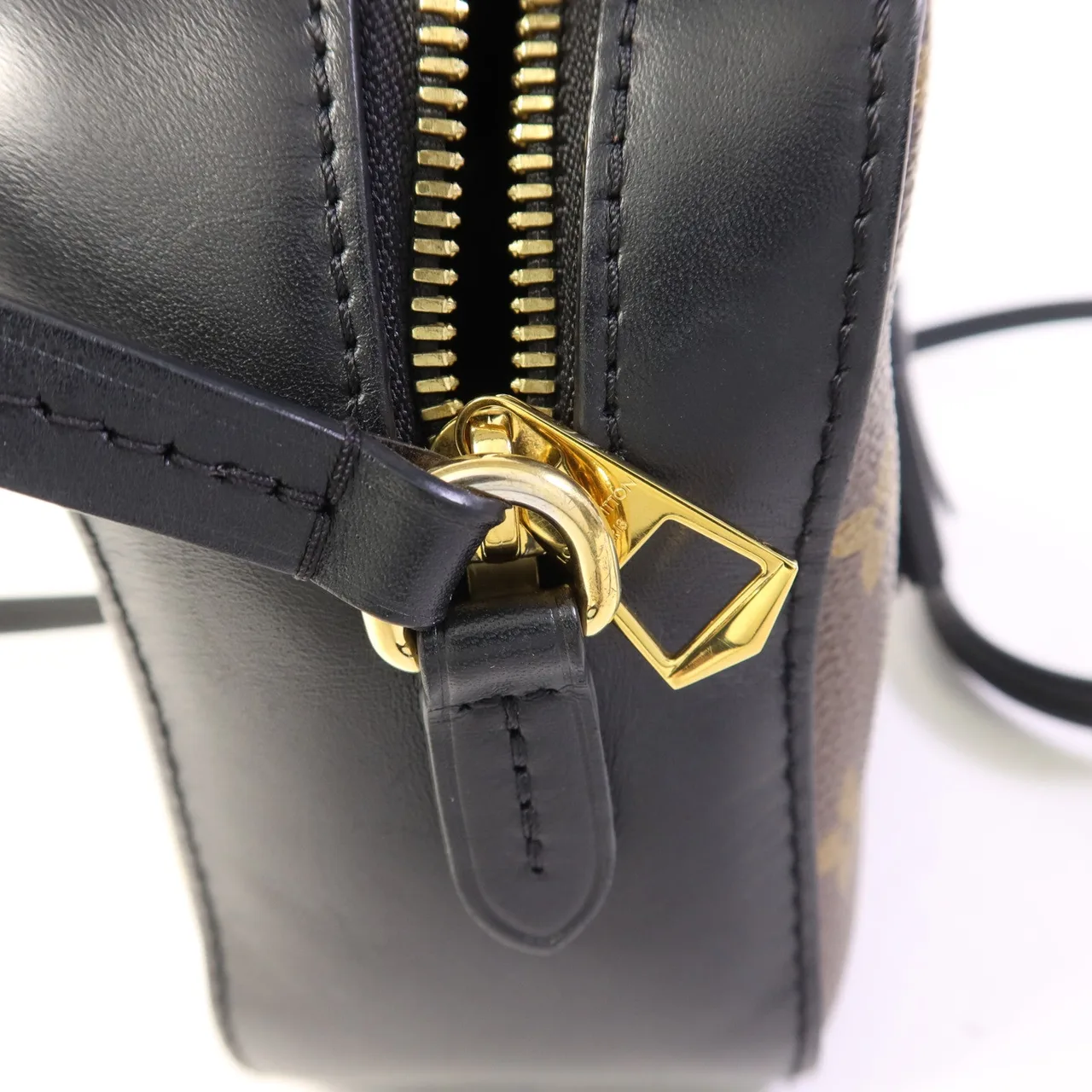 LOUIS VUITTON Saintonge M43555 兩用包 塗層帆布 棕色 / 黑色 / Brown/Black 塗層帆布 中古品A - 縮圖 11