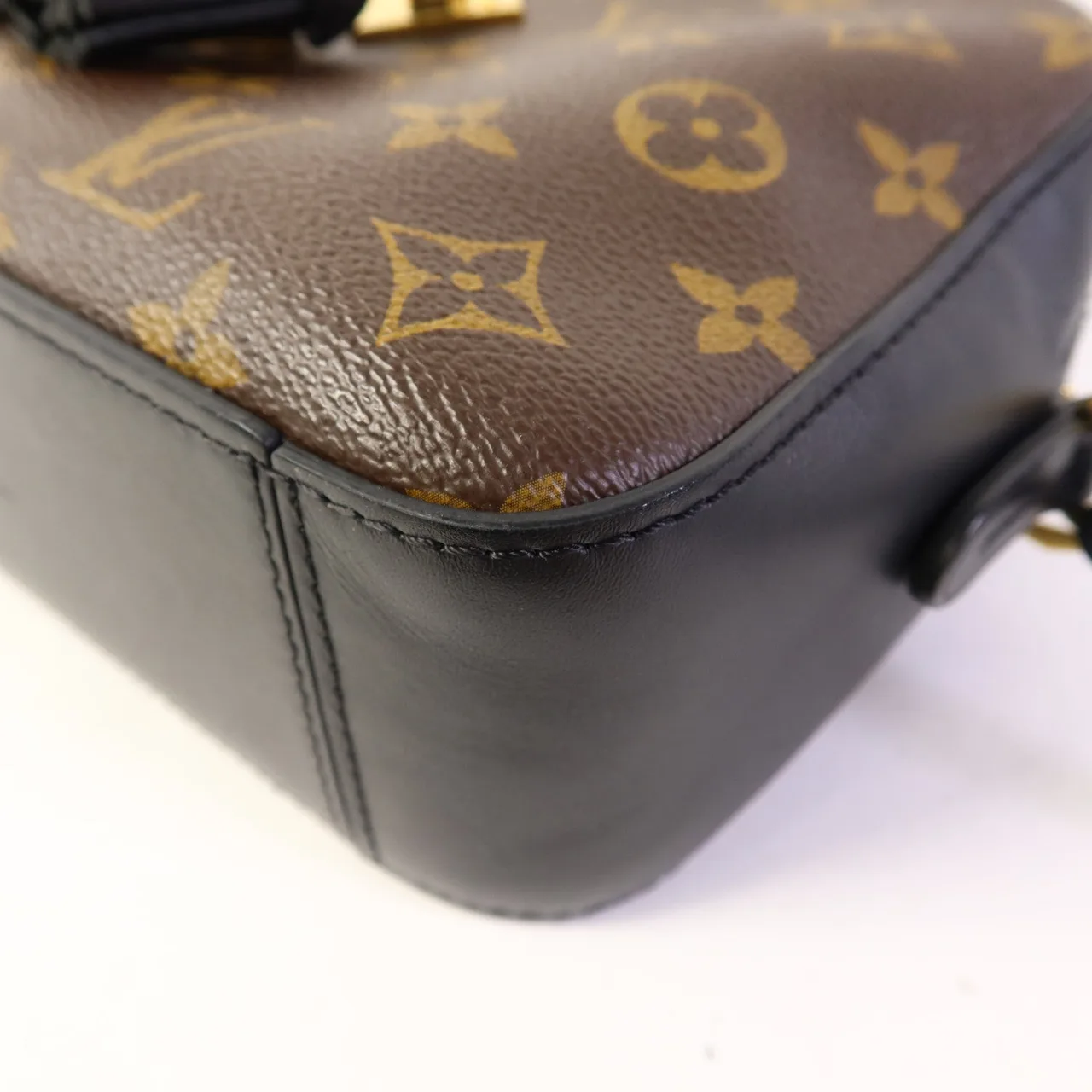 LOUIS VUITTON Saintonge M43555 兩用包 塗層帆布 棕色 / 黑色 / Brown/Black 塗層帆布 中古品A - 縮圖 12