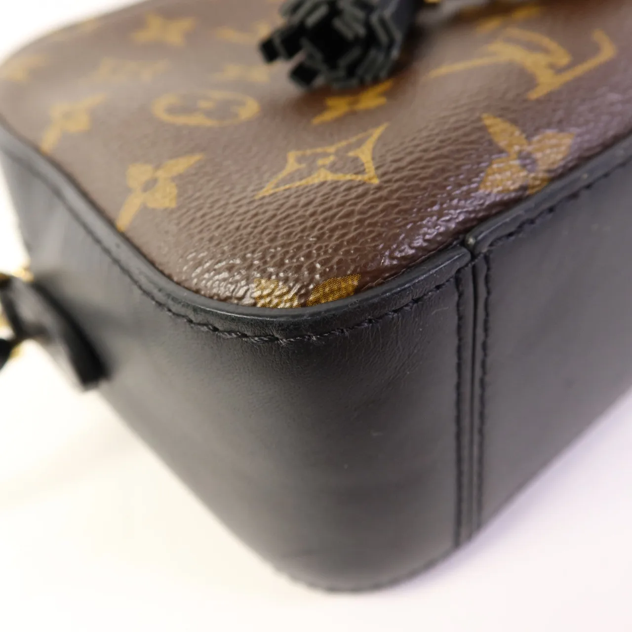 LOUIS VUITTON Saintonge M43555 兩用包 塗層帆布 棕色 / 黑色 / Brown/Black 塗層帆布 中古品A - 縮圖 13