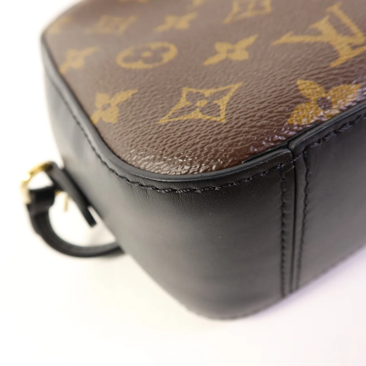 LOUIS VUITTON Saintonge M43555 兩用包 塗層帆布 棕色 / 黑色 / Brown/Black 塗層帆布 中古品A - 縮圖 15