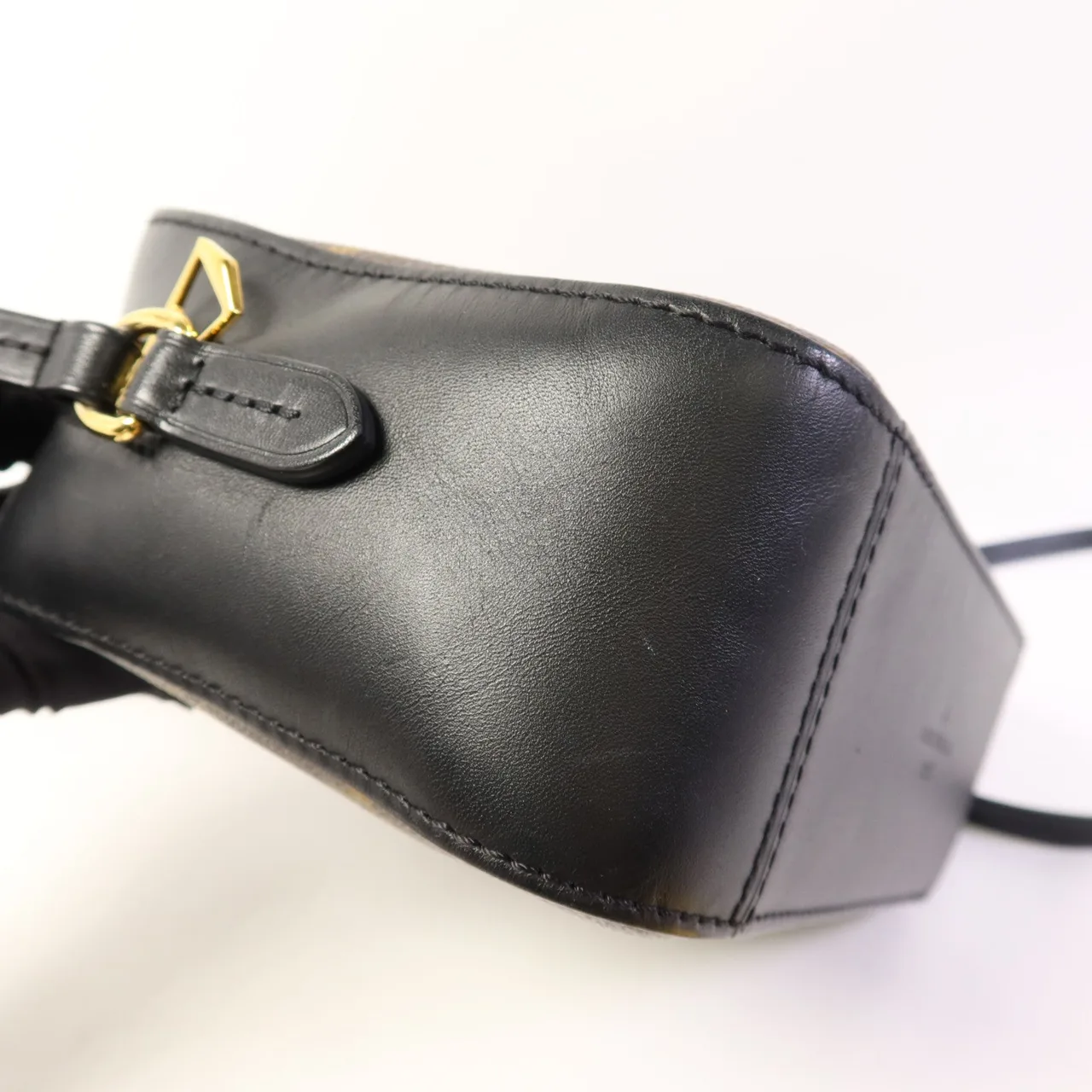 LOUIS VUITTON Saintonge M43555 兩用包 塗層帆布 棕色 / 黑色 / Brown/Black 塗層帆布 中古品A - 縮圖 16