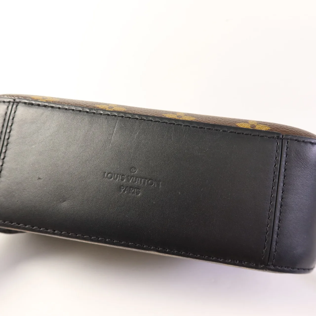 LOUIS VUITTON Saintonge M43555 兩用包 塗層帆布 棕色 / 黑色 / Brown/Black 塗層帆布 中古品A - 縮圖 17