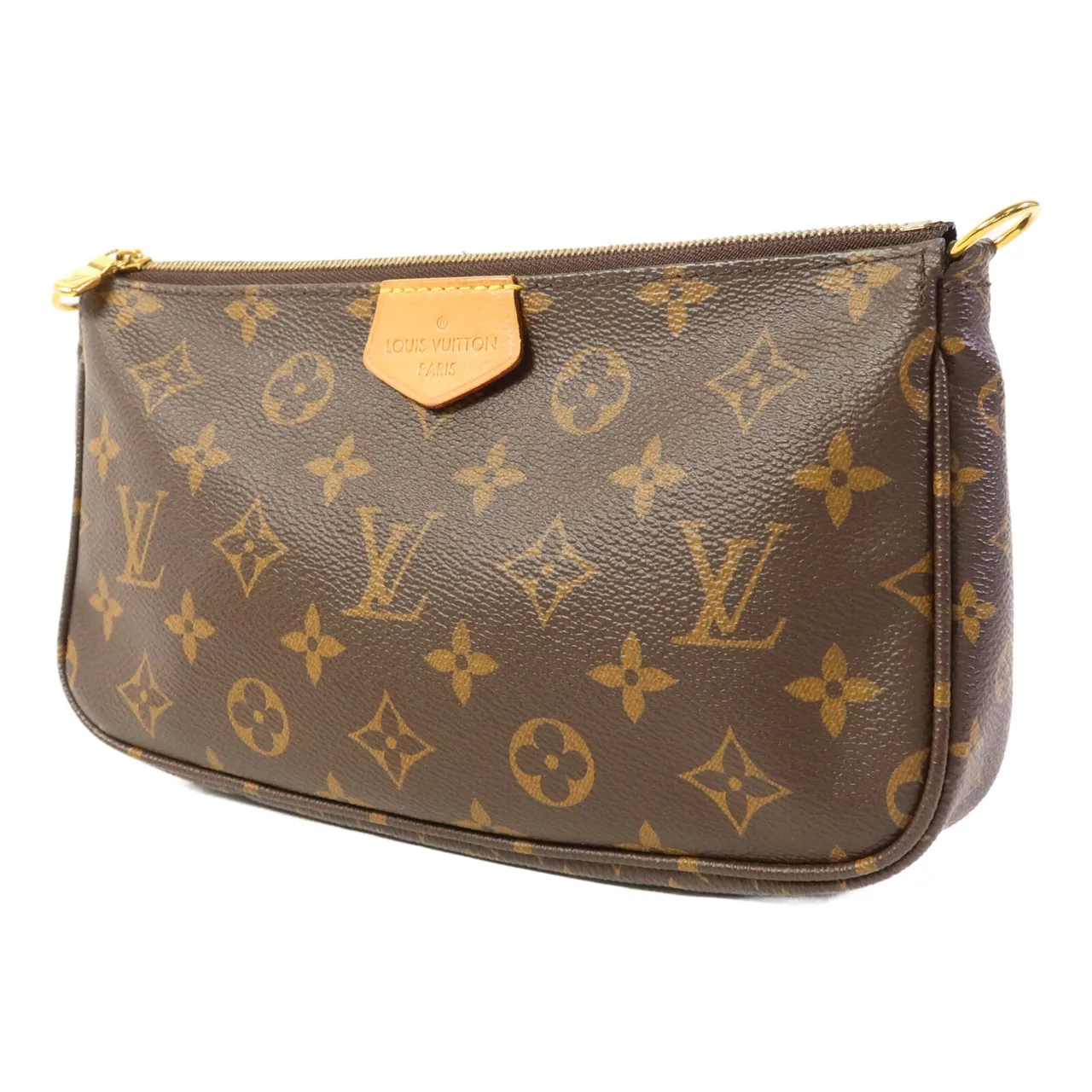 LOUIS VUITTON Multi Pochette M44813 兩用包 塗層帆布 棕色 / Brown 塗層帆布 中古品B - 縮圖 3