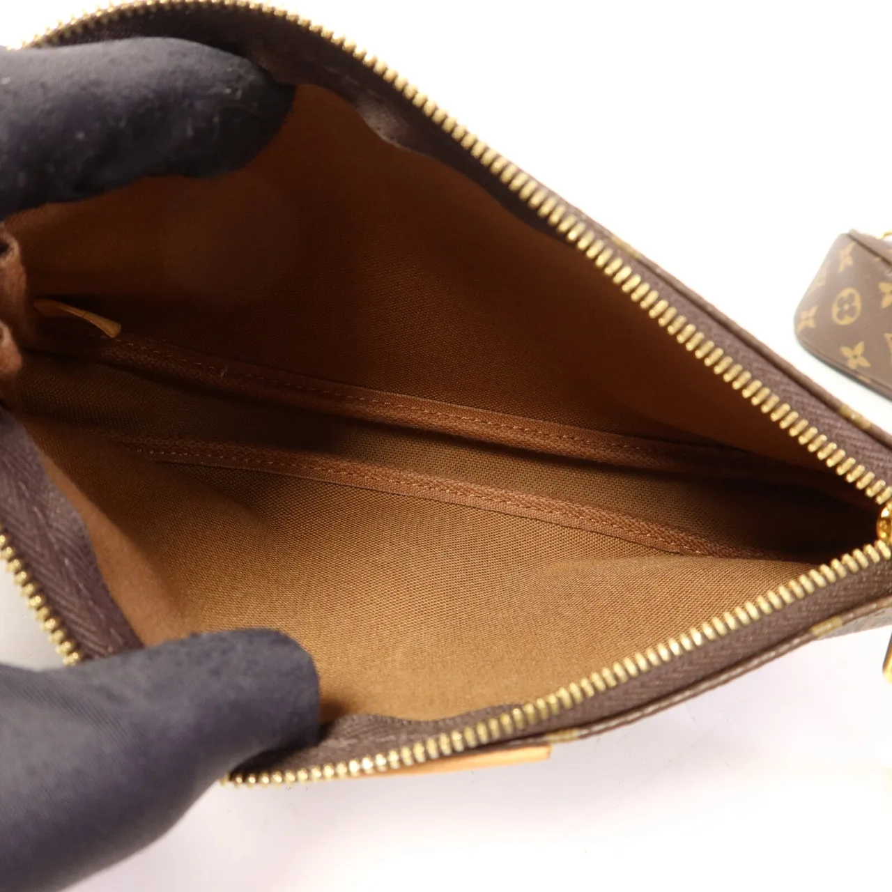 LOUIS VUITTON Multi Pochette M44813 兩用包 塗層帆布 棕色 / Brown 塗層帆布 中古品B - 縮圖 14