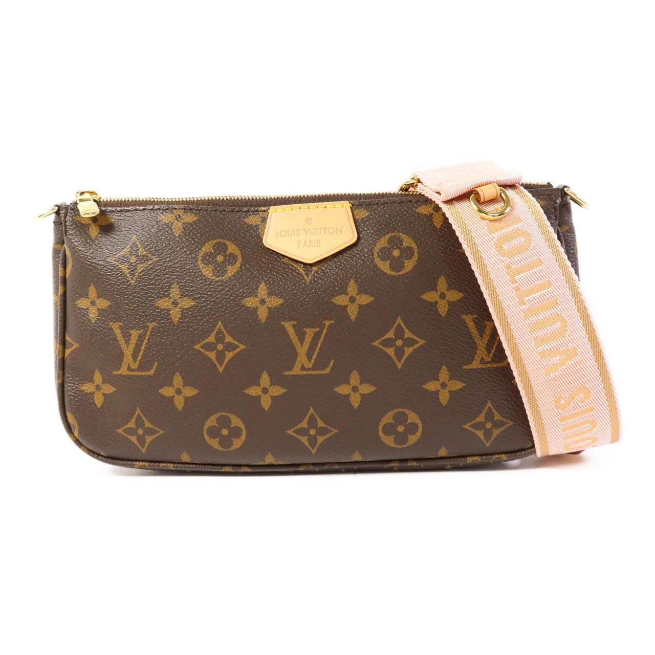 LOUIS VUITTON Multi Pochette M44840 兩用包 塗層帆布 棕色 / Brown 塗層帆布 中古品B - 縮圖 2