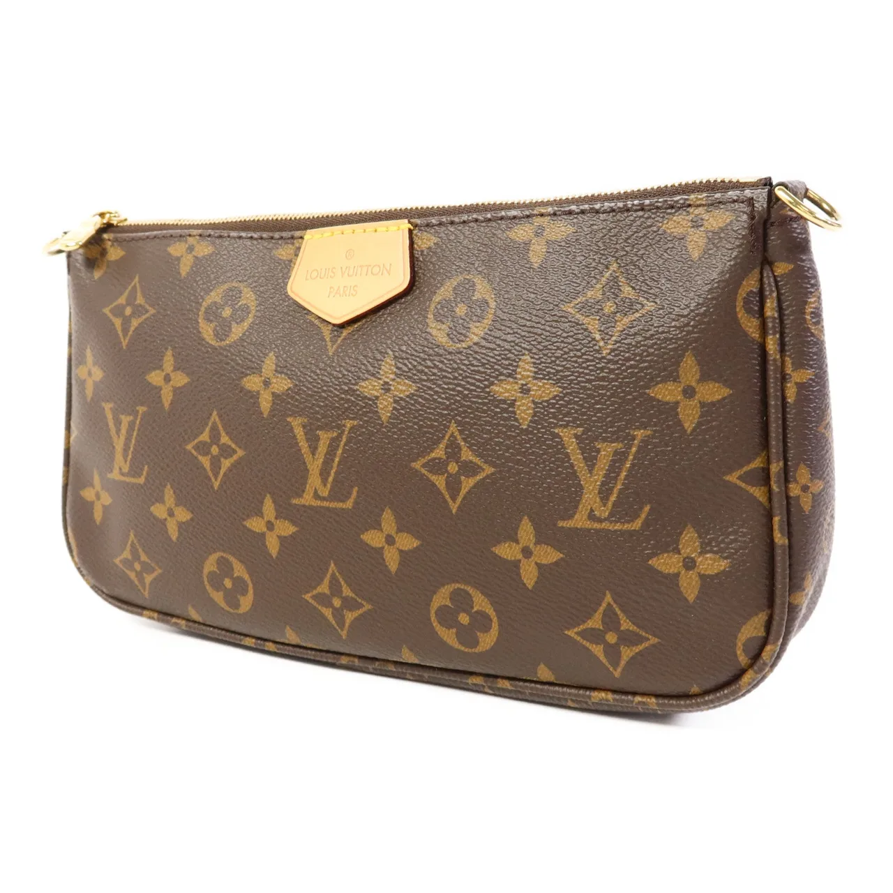 LOUIS VUITTON Multi Pochette M44840 兩用包 塗層帆布 棕色 / Brown 塗層帆布 中古品B - 縮圖 3