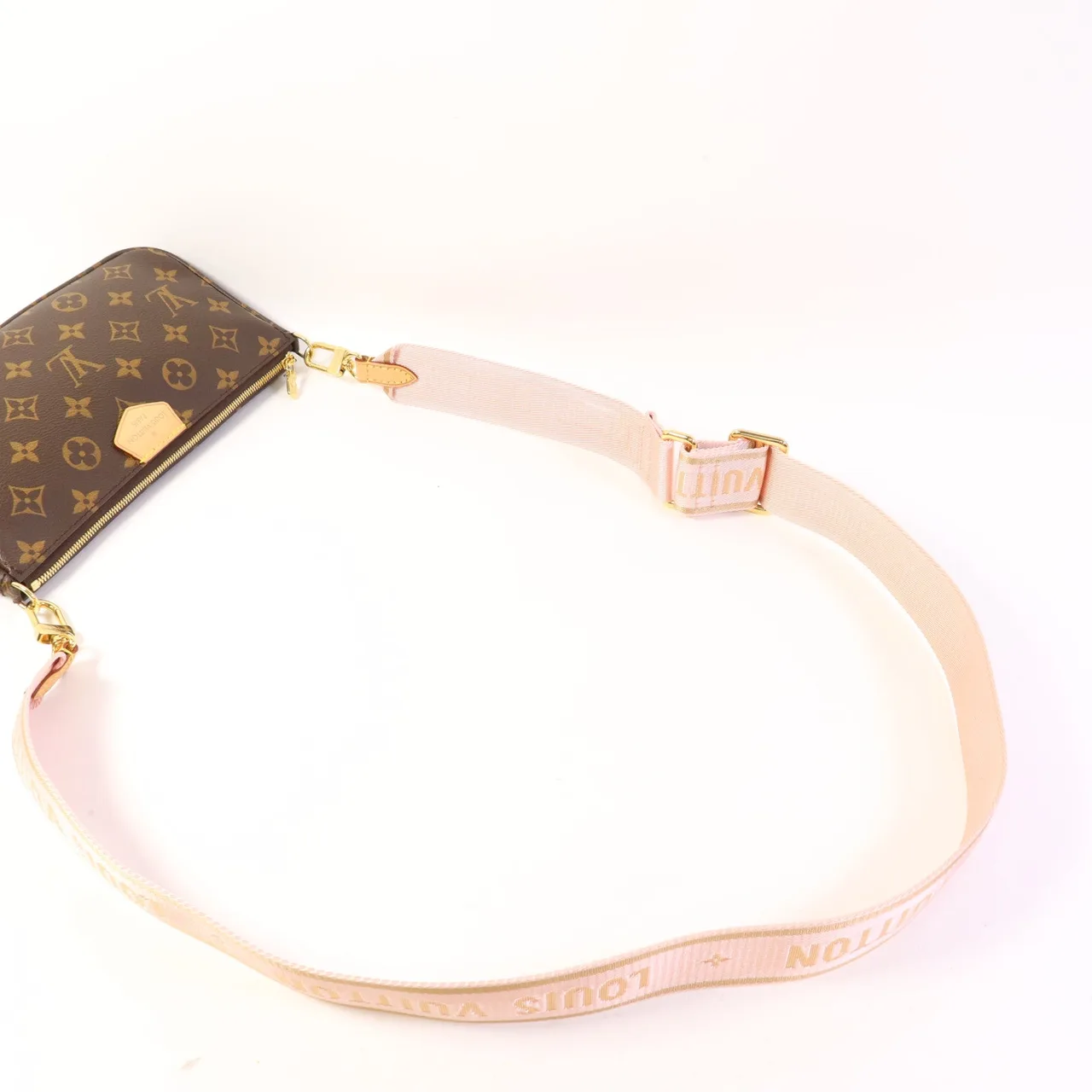LOUIS VUITTON Multi Pochette M44840 兩用包 塗層帆布 棕色 / Brown 塗層帆布 中古品B - 縮圖 6