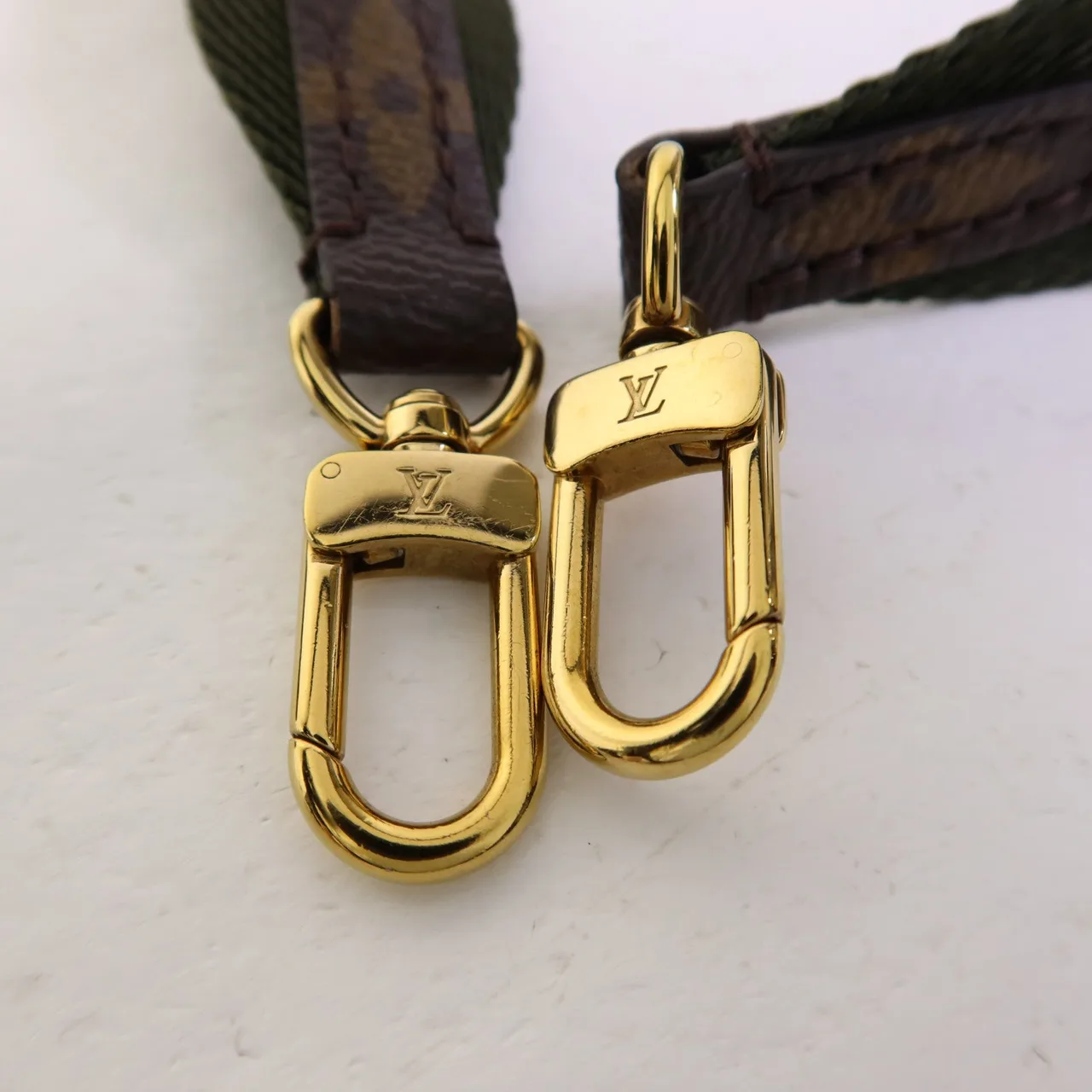 LOUIS VUITTON Felicie M80091 肩背包 塗層帆布 棕色 / 綠色 / Brown 塗層帆布 中古品A - 縮圖 11