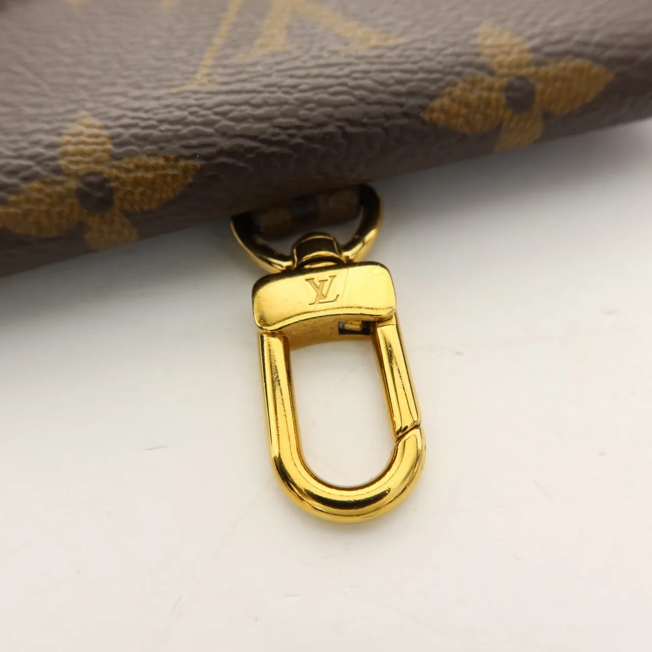 LOUIS VUITTON Felicie M80091 肩背包 塗層帆布 棕色 / 綠色 / Brown 塗層帆布 中古品A - 縮圖 14