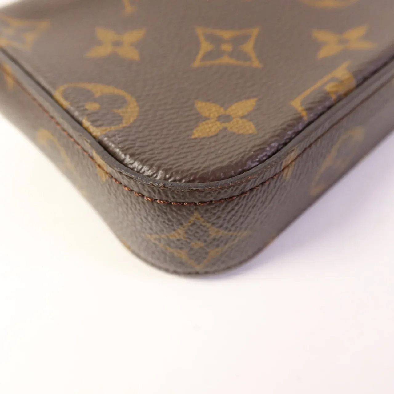 LOUIS VUITTON Felicie M80091 肩背包 塗層帆布 棕色 / 綠色 / Brown 塗層帆布 中古品A - 縮圖 18