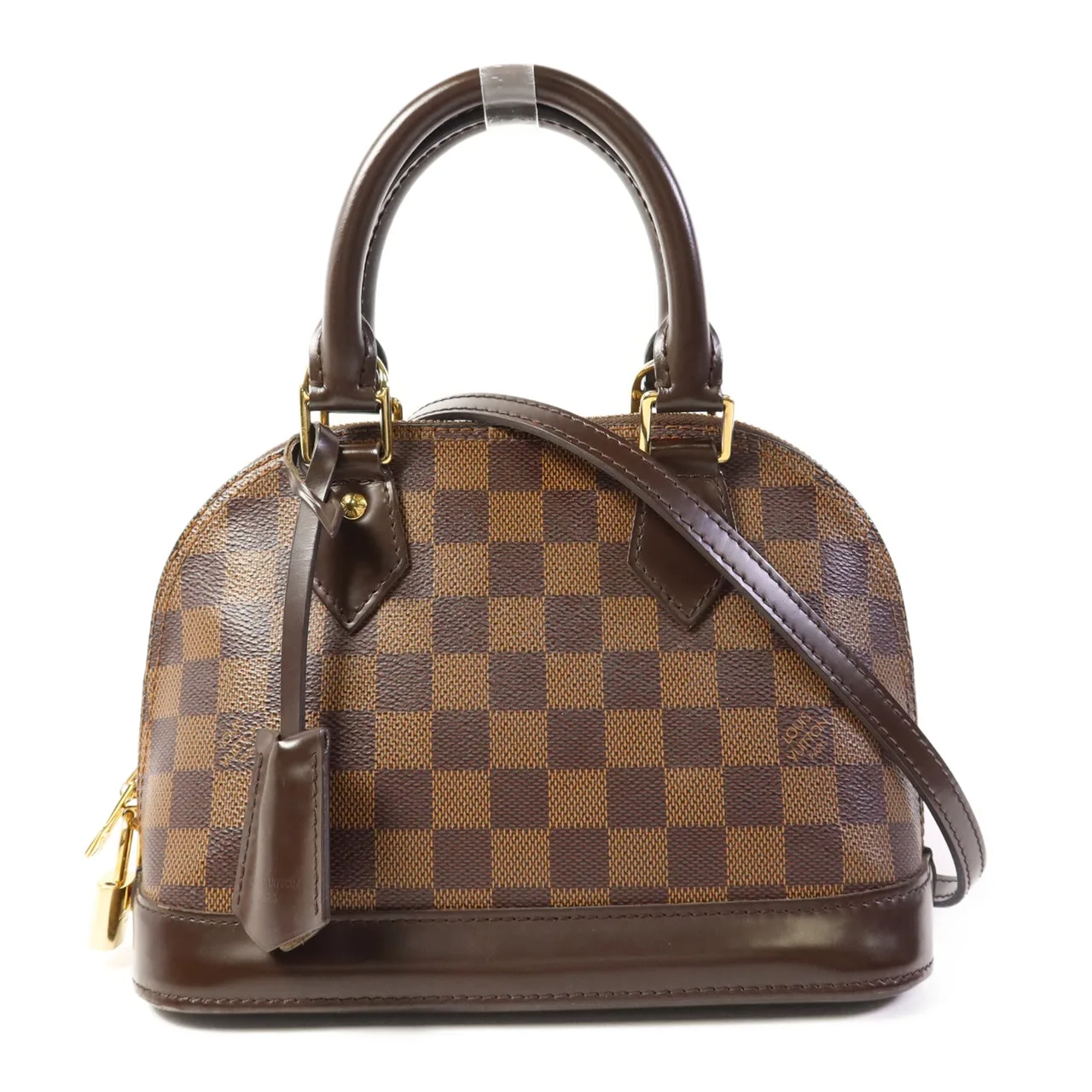 LOUIS VUITTON Alma N41221 兩用包 塗層帆布 棕色 / Brown