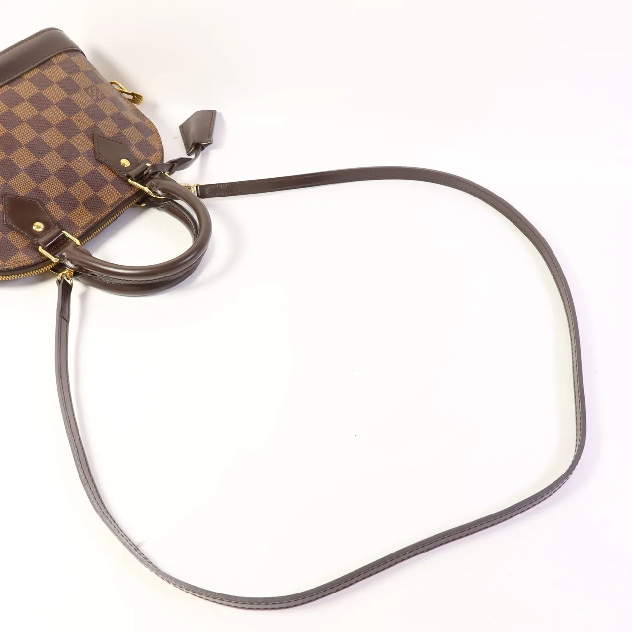 LOUIS VUITTON Alma N41221 兩用包 塗層帆布 棕色 / Brown 塗層帆布 中古品A - 縮圖 5