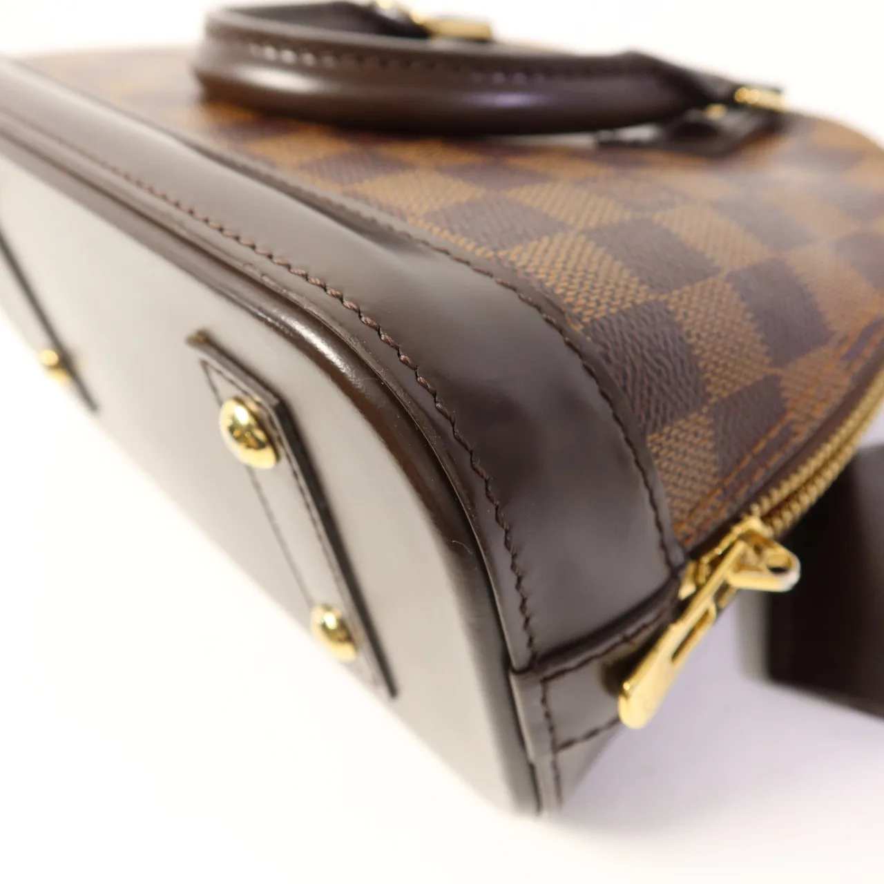 LOUIS VUITTON Alma N41221 兩用包 塗層帆布 棕色 / Brown 塗層帆布 中古品A - 縮圖 13