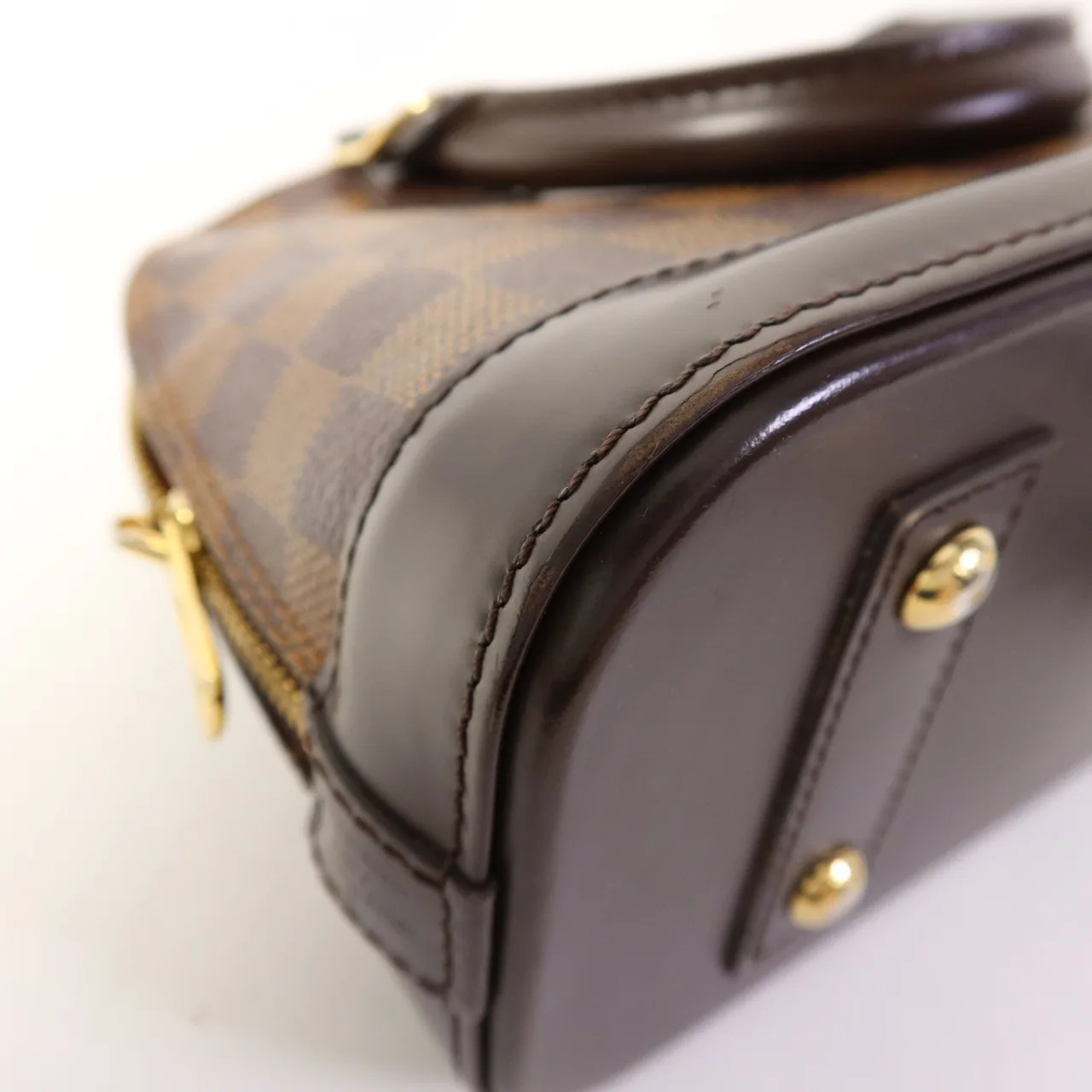 LOUIS VUITTON Alma N41221 兩用包 塗層帆布 棕色 / Brown 塗層帆布 中古品A - 縮圖 14