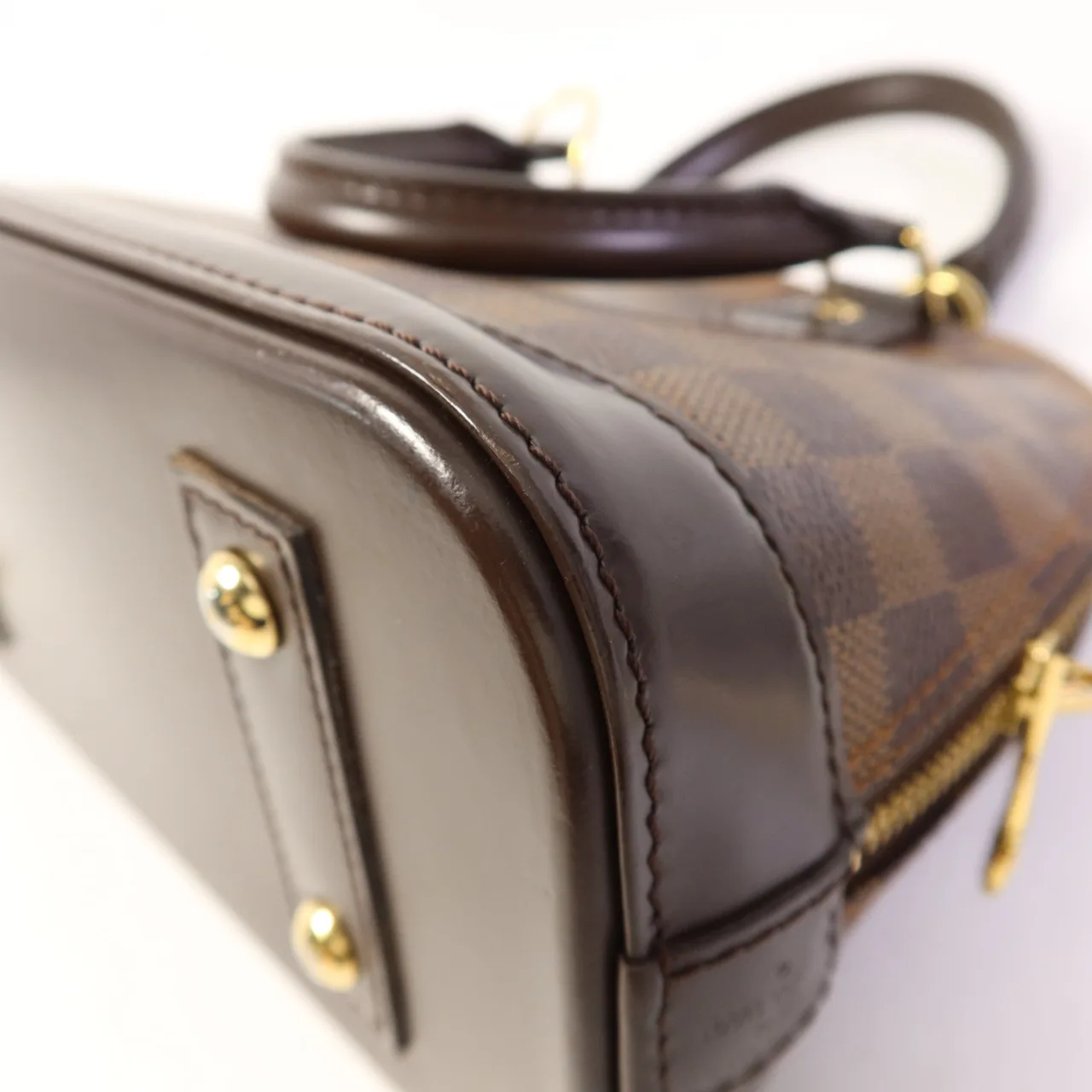 LOUIS VUITTON Alma N41221 兩用包 塗層帆布 棕色 / Brown 塗層帆布 中古品A - 縮圖 15