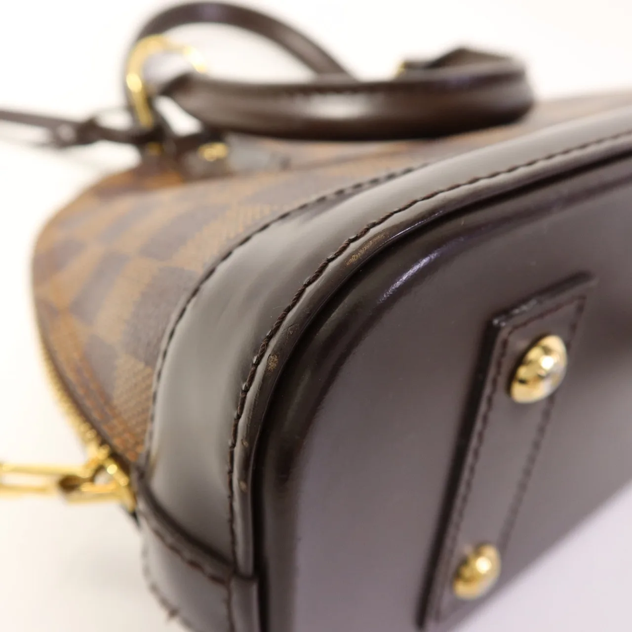 LOUIS VUITTON Alma N41221 兩用包 塗層帆布 棕色 / Brown 塗層帆布 中古品A - 縮圖 16