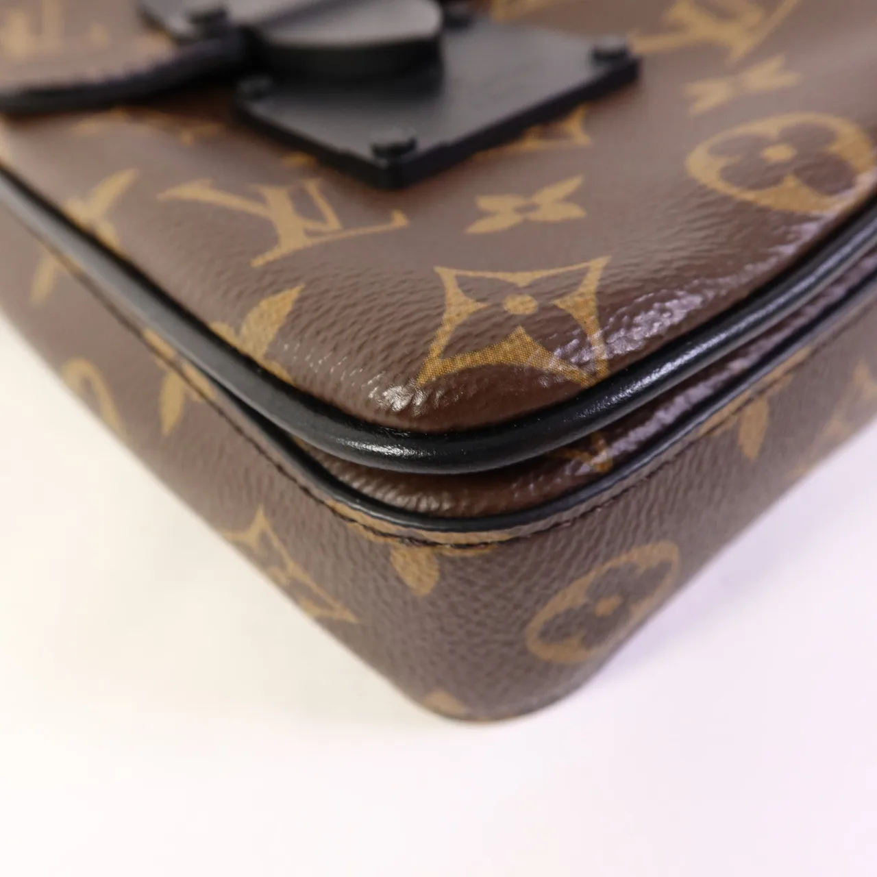 LOUIS VUITTON S-Lock M81522 肩背包 塗層帆布 棕色 / Brown 塗層帆布 中古品B - 縮圖 13