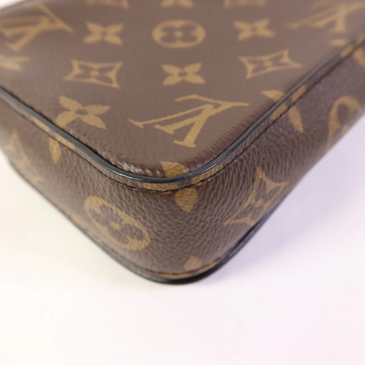 LOUIS VUITTON S-Lock M81522 肩背包 塗層帆布 棕色 / Brown 塗層帆布 中古品B - 縮圖 14