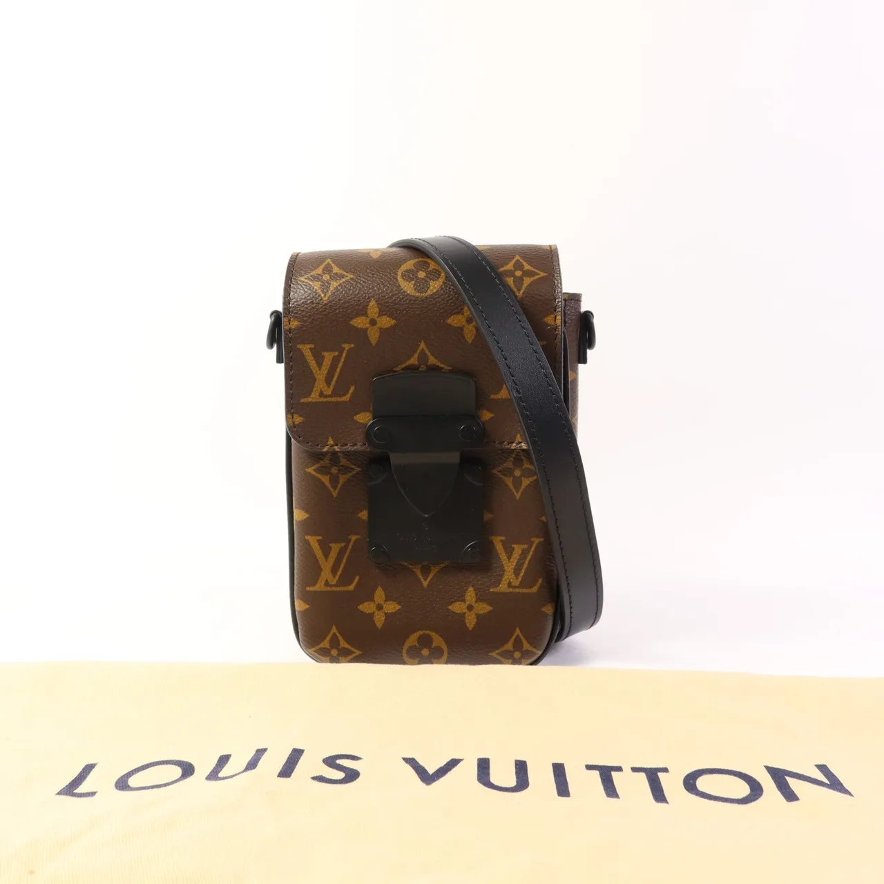 LOUIS VUITTON S-Lock M81522 肩背包 塗層帆布 棕色 / Brown 塗層帆布 中古品B - 縮圖 16
