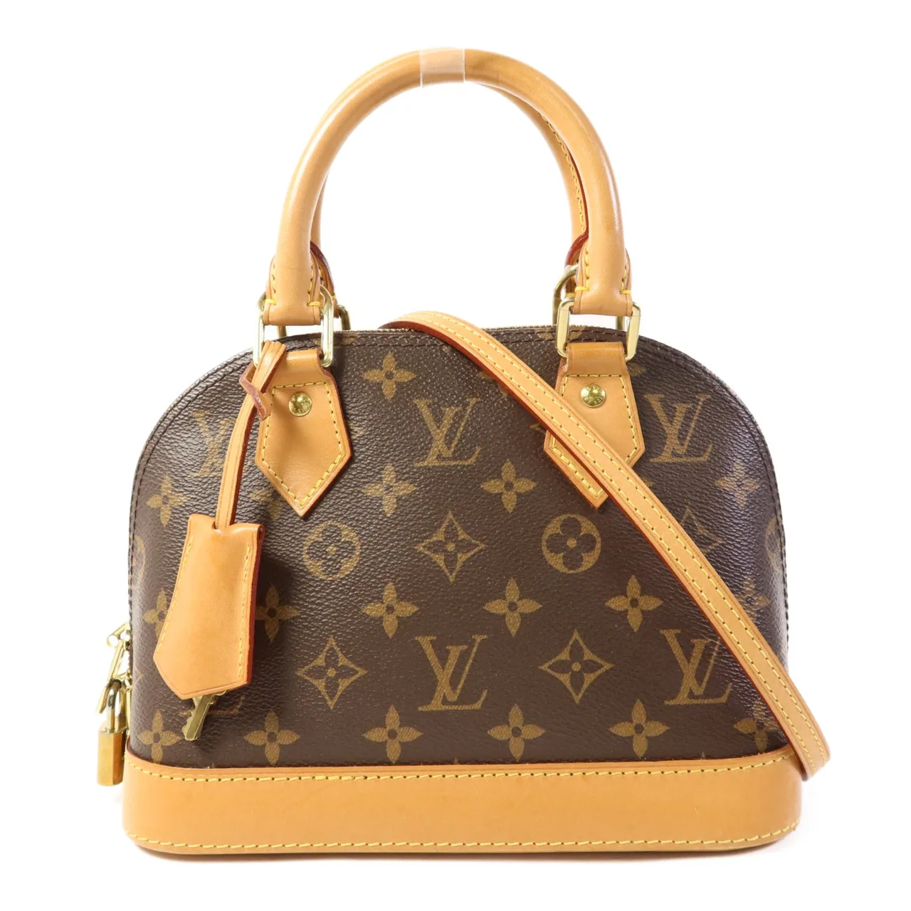 LOUIS VUITTON Alma M53152 兩用包 塗層帆布 棕色 / Brrown