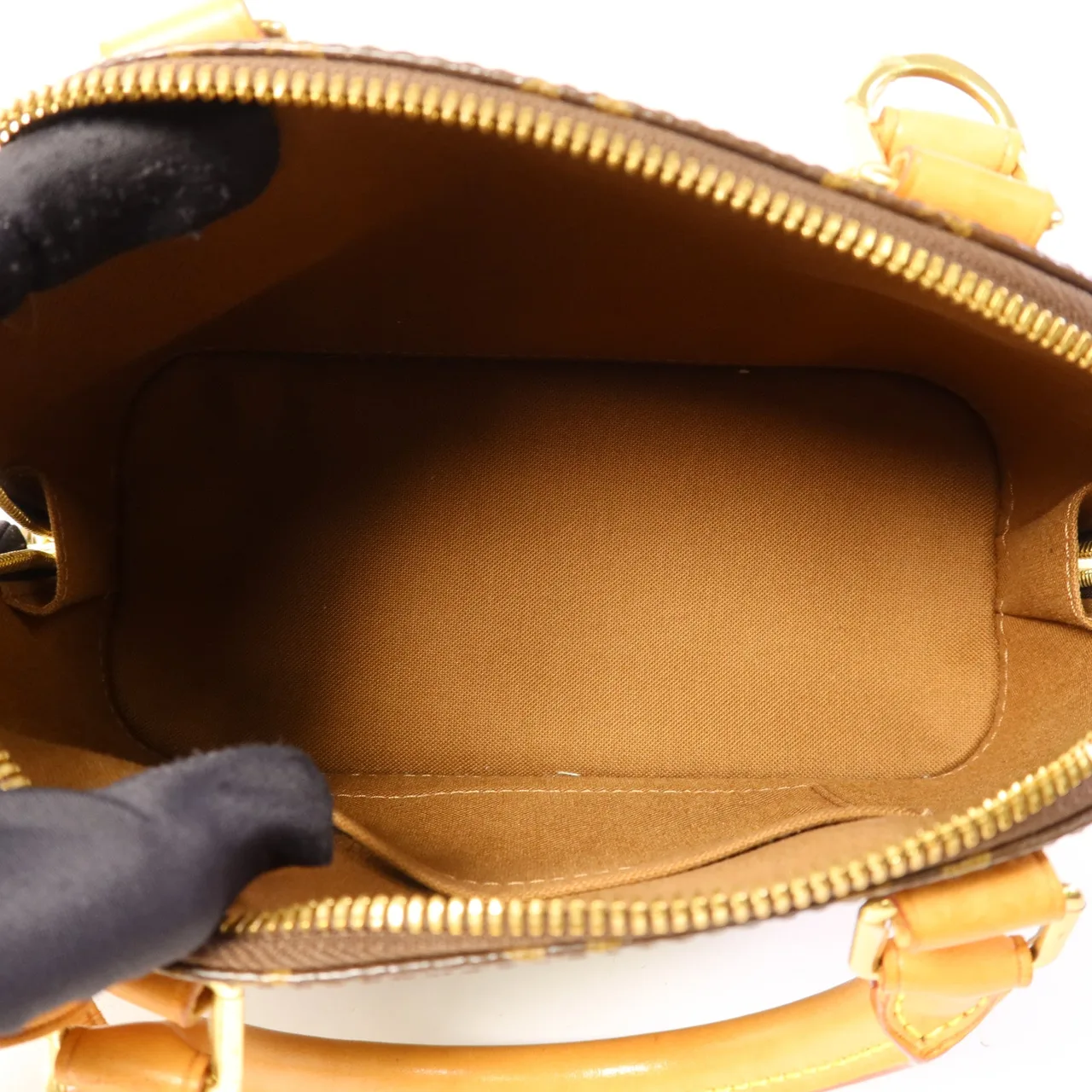 LOUIS VUITTON Alma M53152 兩用包 塗層帆布 棕色 / Brrown 塗層帆布 中古品B - 縮圖 6