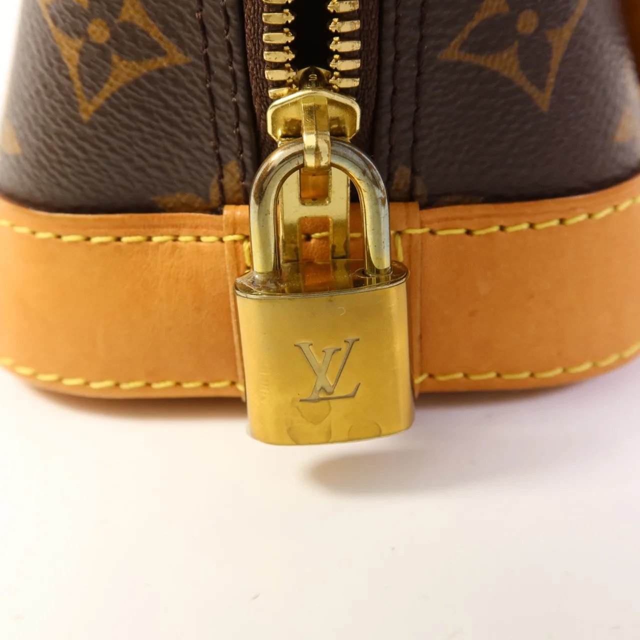 LOUIS VUITTON Alma M53152 兩用包 塗層帆布 棕色 / Brrown 塗層帆布 中古品B - 縮圖 11