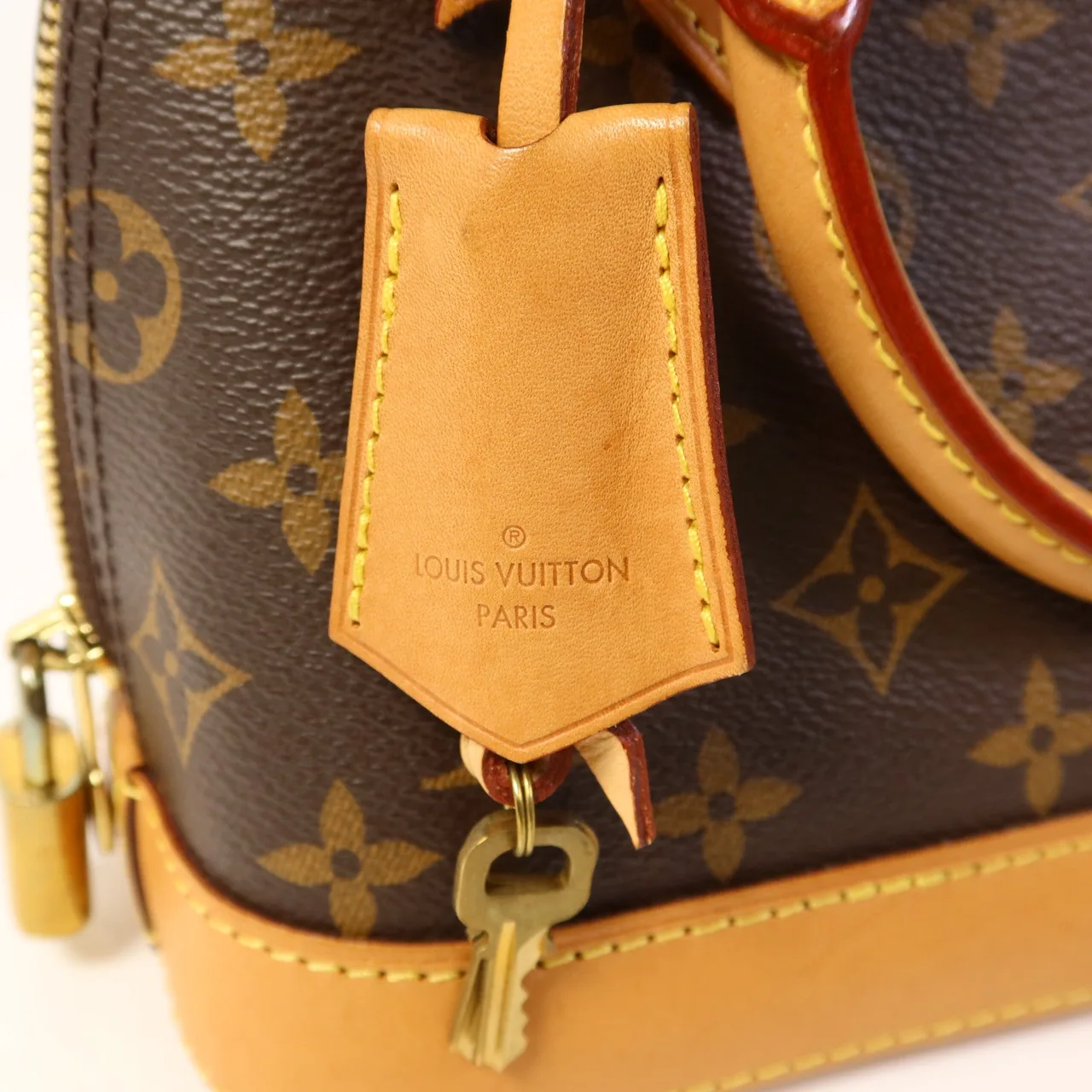 LOUIS VUITTON Alma M53152 兩用包 塗層帆布 棕色 / Brrown 塗層帆布 中古品B - 縮圖 12