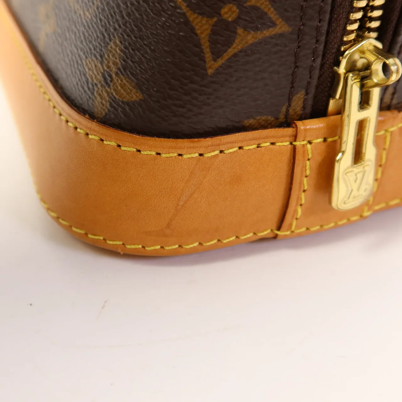 LOUIS VUITTON Alma M53152 兩用包 塗層帆布 棕色 / Brrown 塗層帆布 中古品B - 縮圖 17