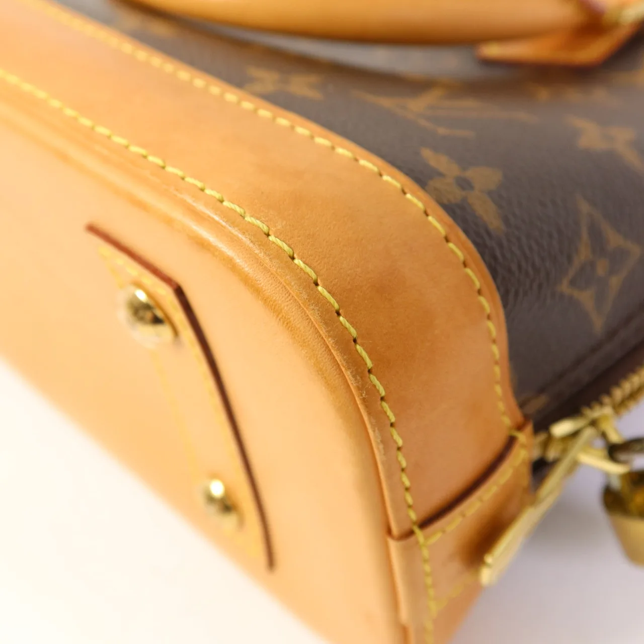 LOUIS VUITTON Alma M53152 兩用包 塗層帆布 棕色 / Brrown 塗層帆布 中古品B - 縮圖 20