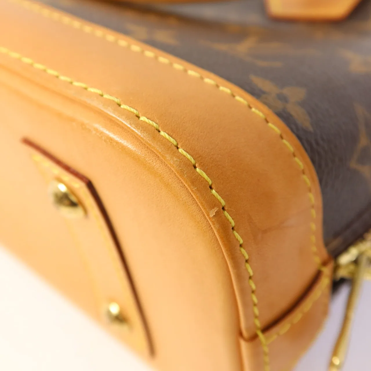 LOUIS VUITTON Alma M53152 兩用包 塗層帆布 棕色 / Brrown 塗層帆布 中古品B - 縮圖 22