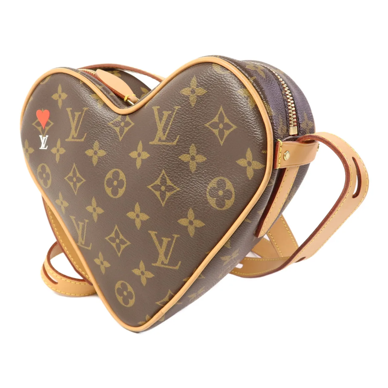 LOUIS VUITTON Game On Coeur M57456 肩背包 塗層帆布 棕色 / Brown 塗層帆布 中古品A - 縮圖 3