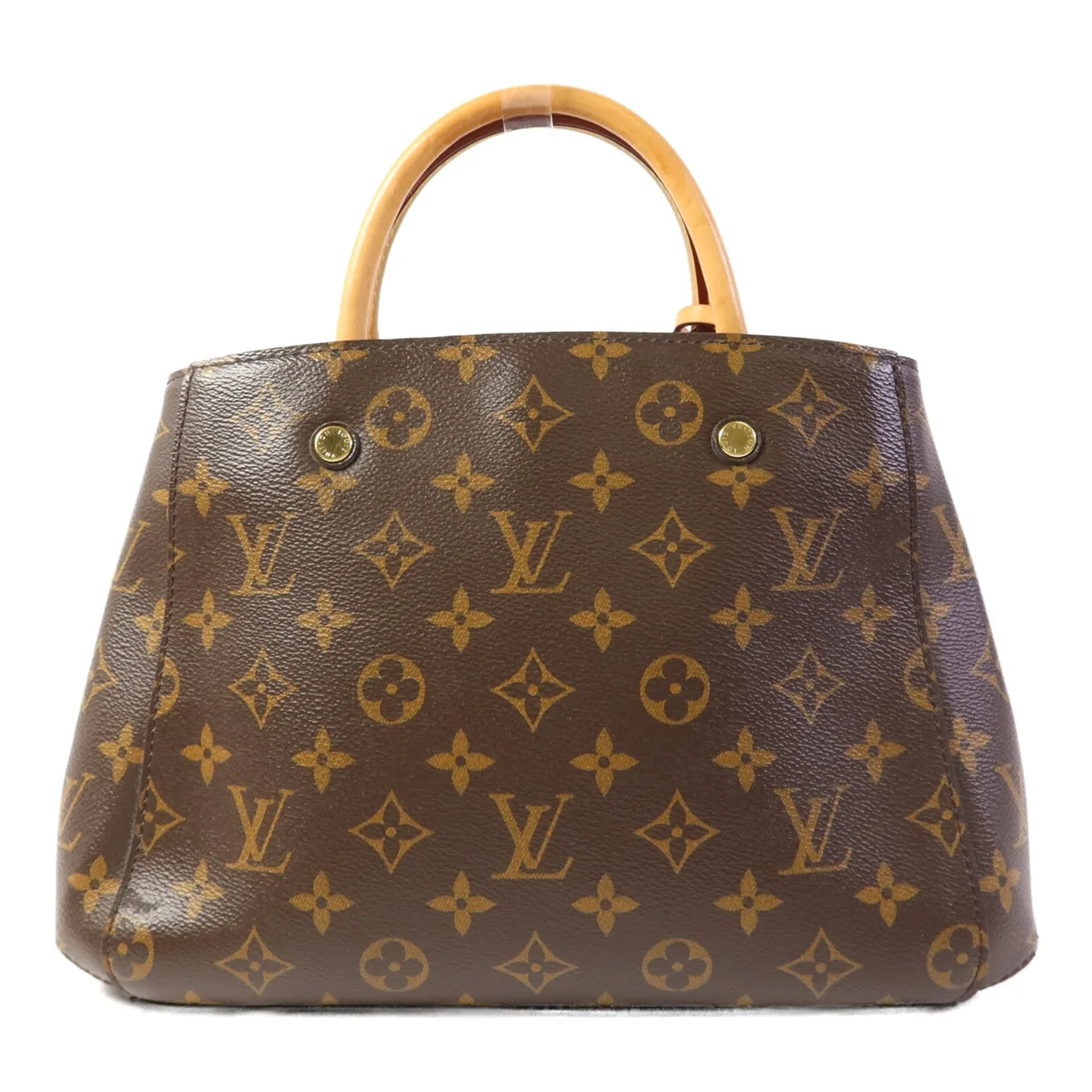 LOUIS VUITTON Montaigne M41055 兩用包 塗層帆布 棕色 / Brown 塗層帆布 中古品B - 縮圖 2