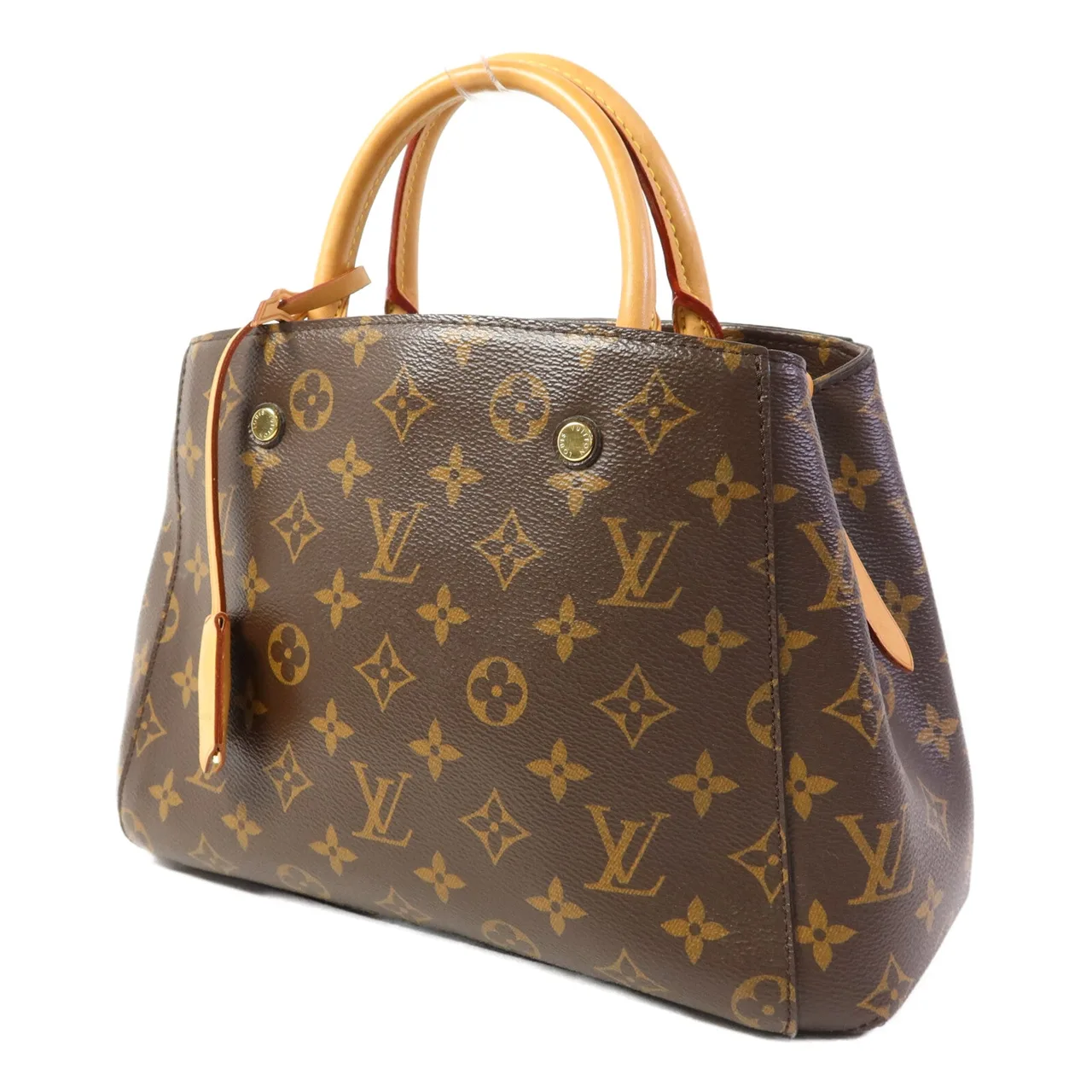 LOUIS VUITTON Montaigne M41055 兩用包 塗層帆布 棕色 / Brown 塗層帆布 中古品B - 縮圖 3