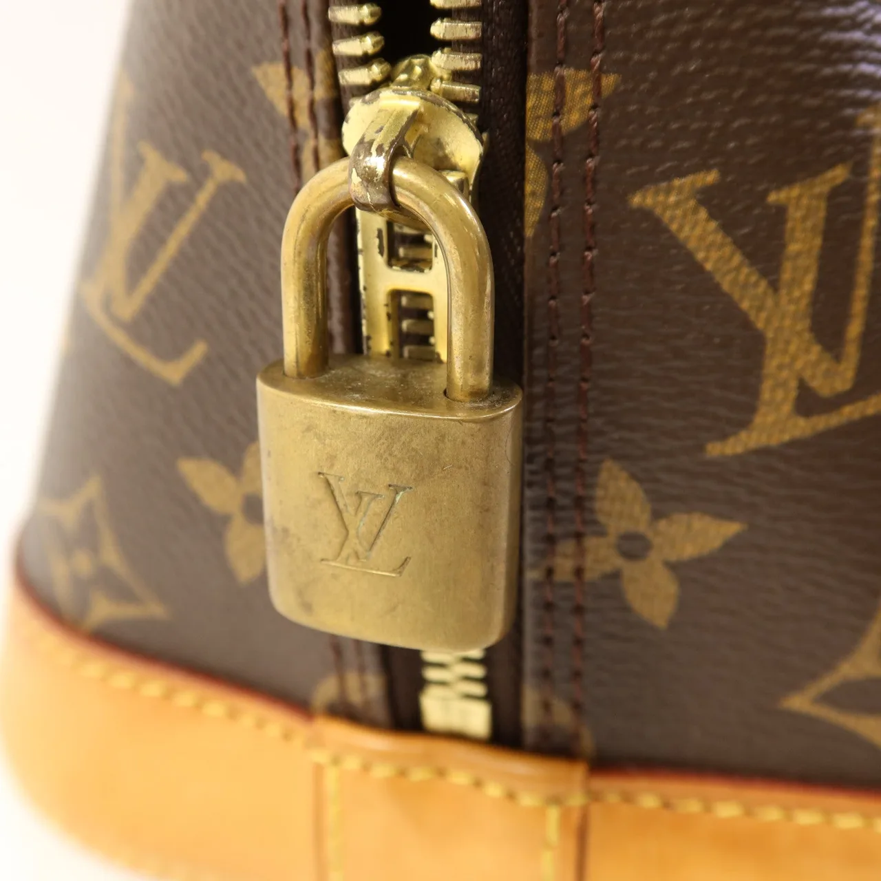 LOUIS VUITTON Alma M51130 手提包 塗層帆布 棕色 / Brown 塗層帆布 中古品A - 縮圖 10