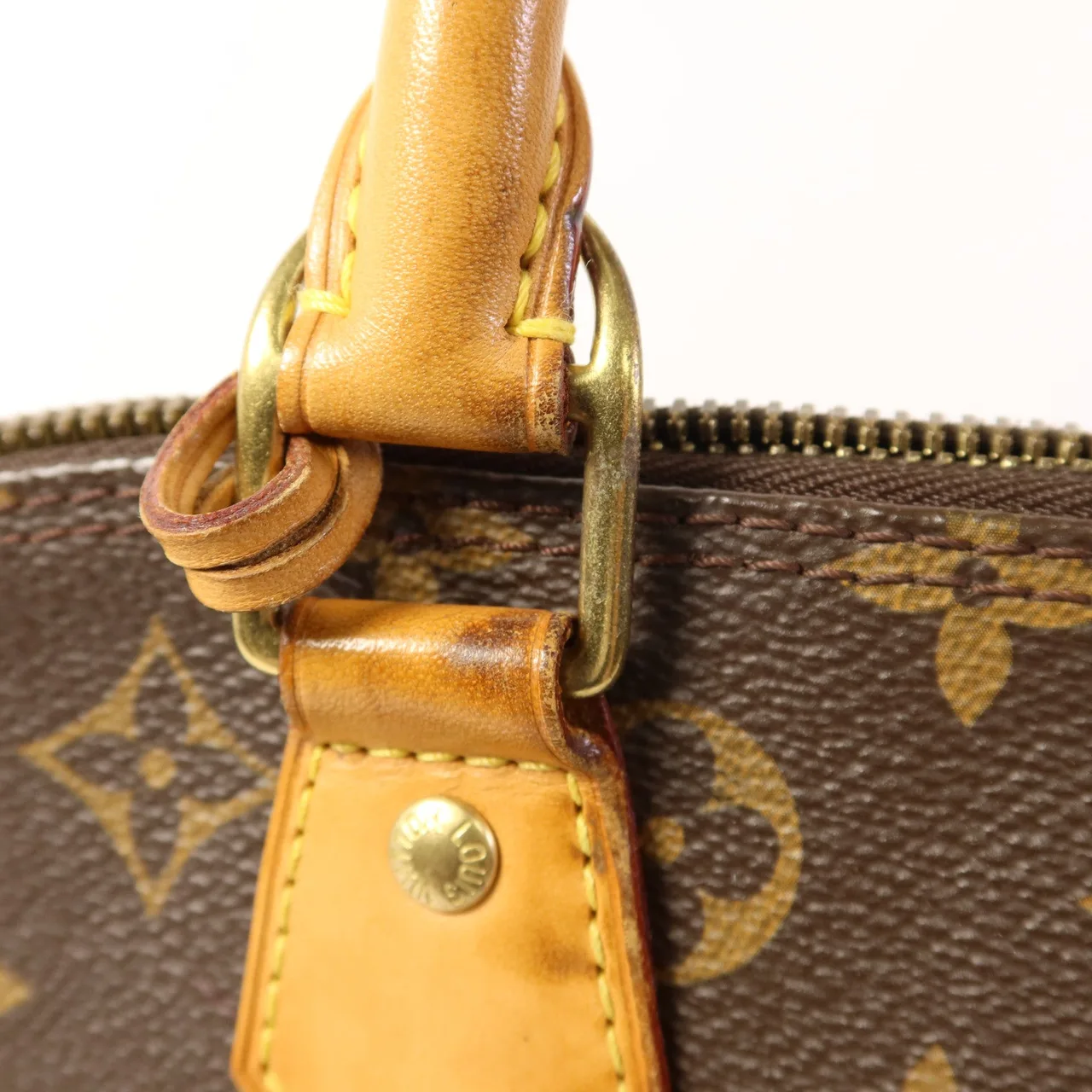 LOUIS VUITTON Alma M51130 手提包 塗層帆布 棕色 / Brown 塗層帆布 中古品A - 縮圖 11