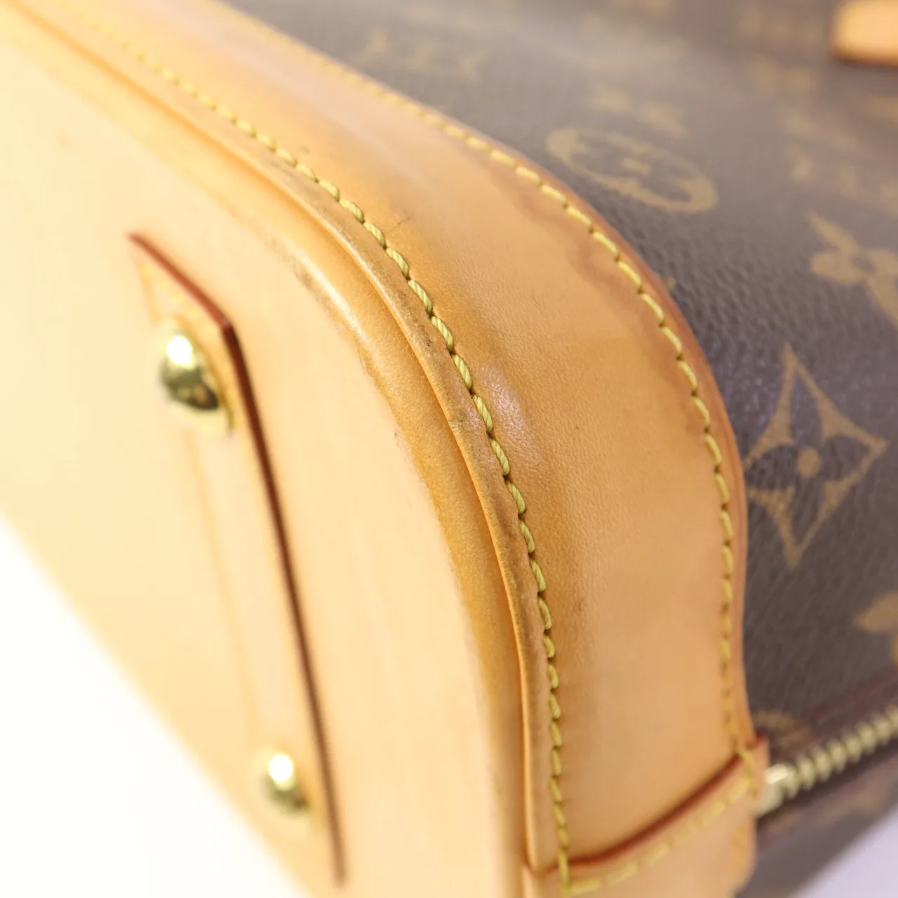 LOUIS VUITTON Alma M51130 手提包 塗層帆布 棕色 / Brown 塗層帆布 中古品A - 縮圖 13