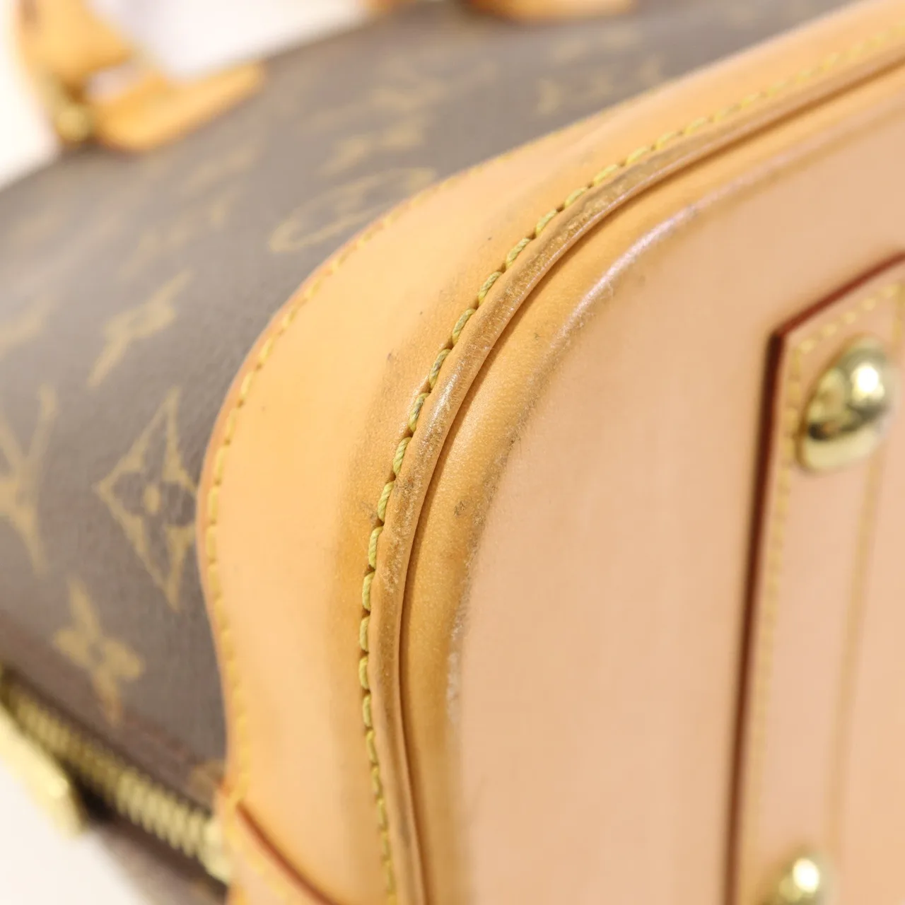 LOUIS VUITTON Alma M51130 手提包 塗層帆布 棕色 / Brown 塗層帆布 中古品A - 縮圖 14