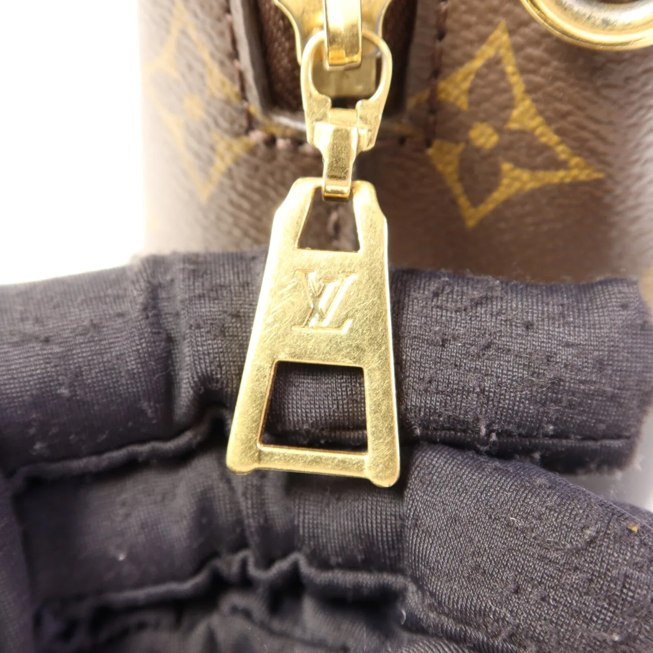 LOUIS VUITTON Petite Malle Souple M45571 兩用包 塗層帆布 棕色 / 黑色 / Brown/Black 塗層帆布 中古品B - 縮圖 9