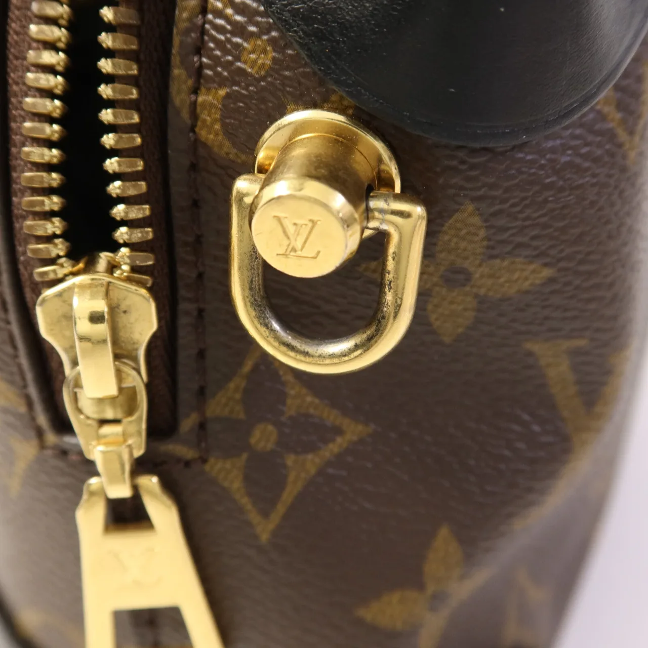 LOUIS VUITTON Petite Malle Souple M45571 兩用包 塗層帆布 棕色 / 黑色 / Brown/Black 塗層帆布 中古品B - 縮圖 13