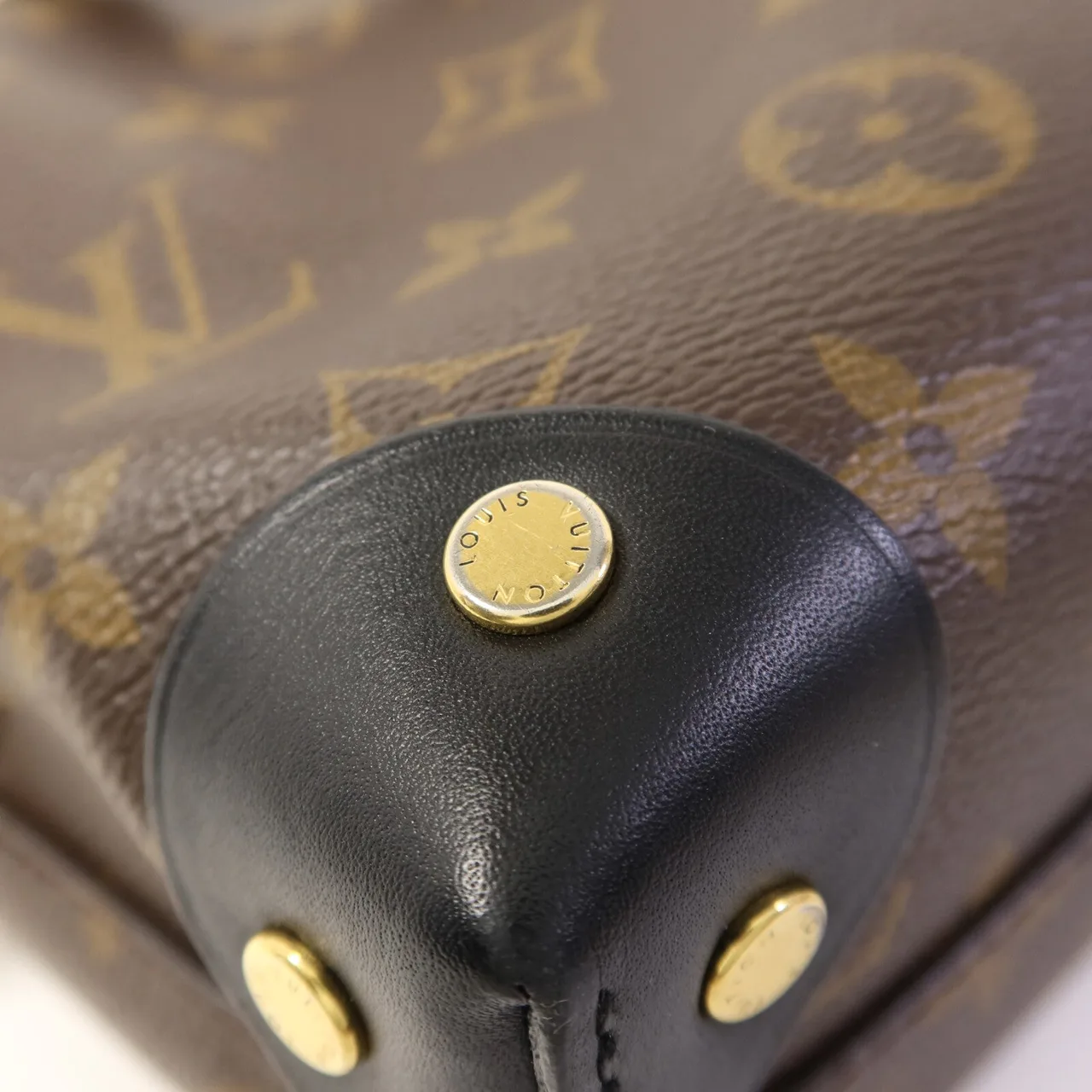 LOUIS VUITTON Petite Malle Souple M45571 兩用包 塗層帆布 棕色 / 黑色 / Brown/Black 塗層帆布 中古品B - 縮圖 18